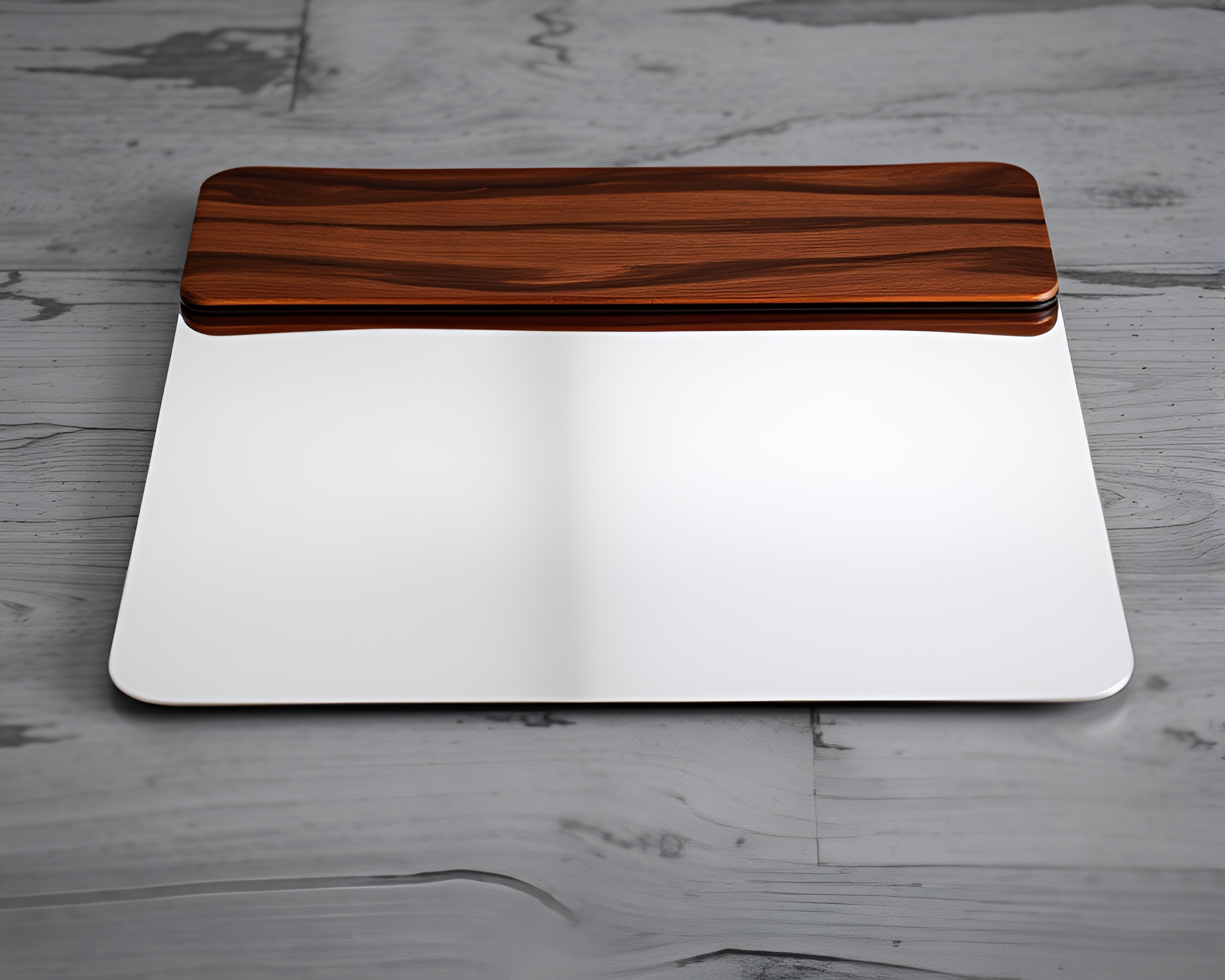 Charcuterie Board with Chrome Reflection: Brick Red Lighting – free AI stock image