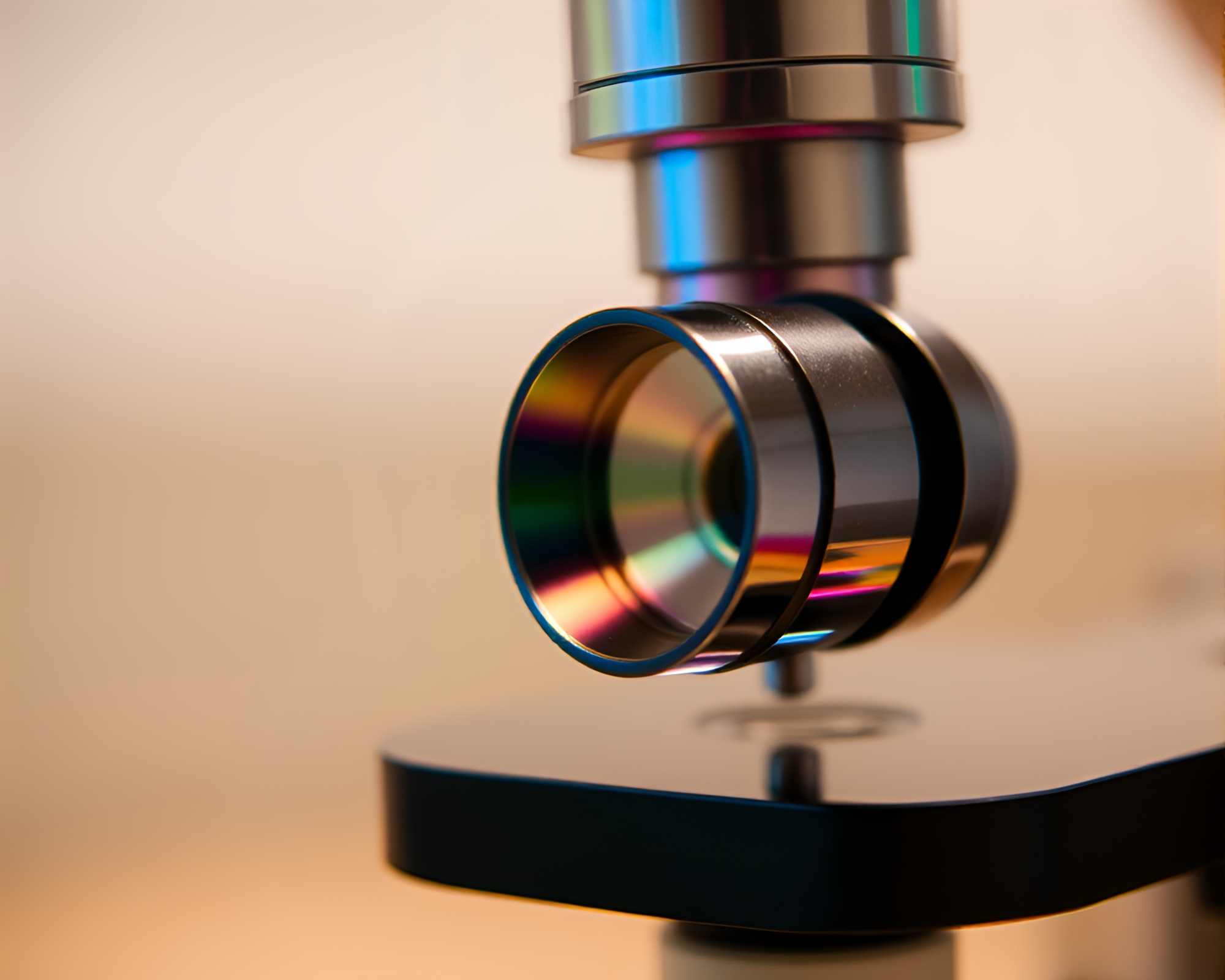 Surreal Rainbow Microscopic World – free AI stock image