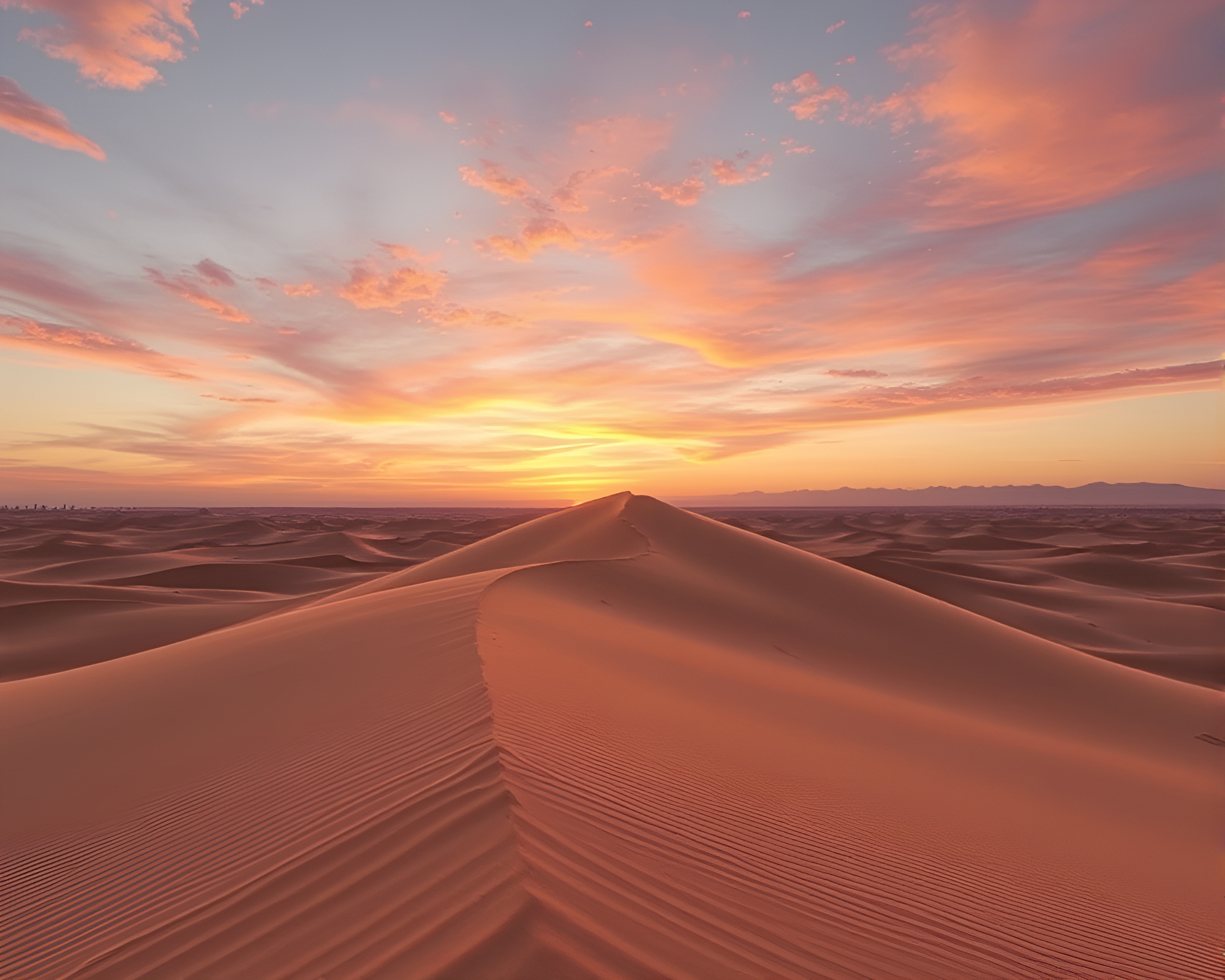 Sunset Sands: Motion Capture Photorealism – free AI stock image