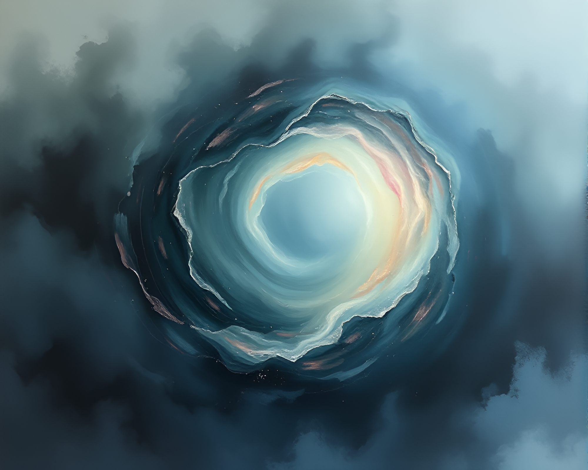 Quantum Fluctuations: Swirling Vortex in Foggy Atmosphere – free AI stock image