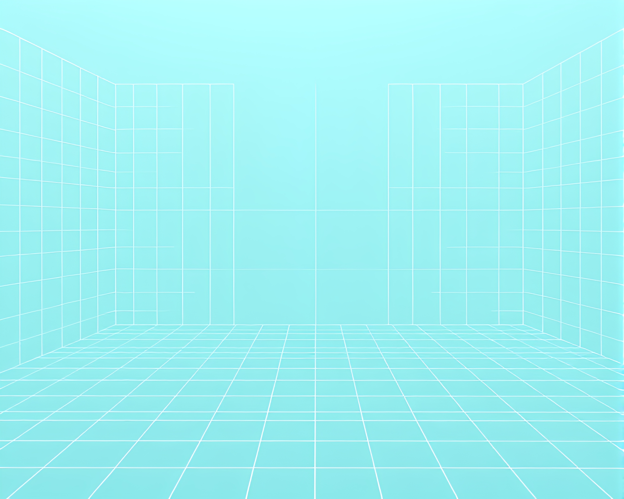 Virtual Reality Hub with Turquoise Grid Overlay – free AI stock image