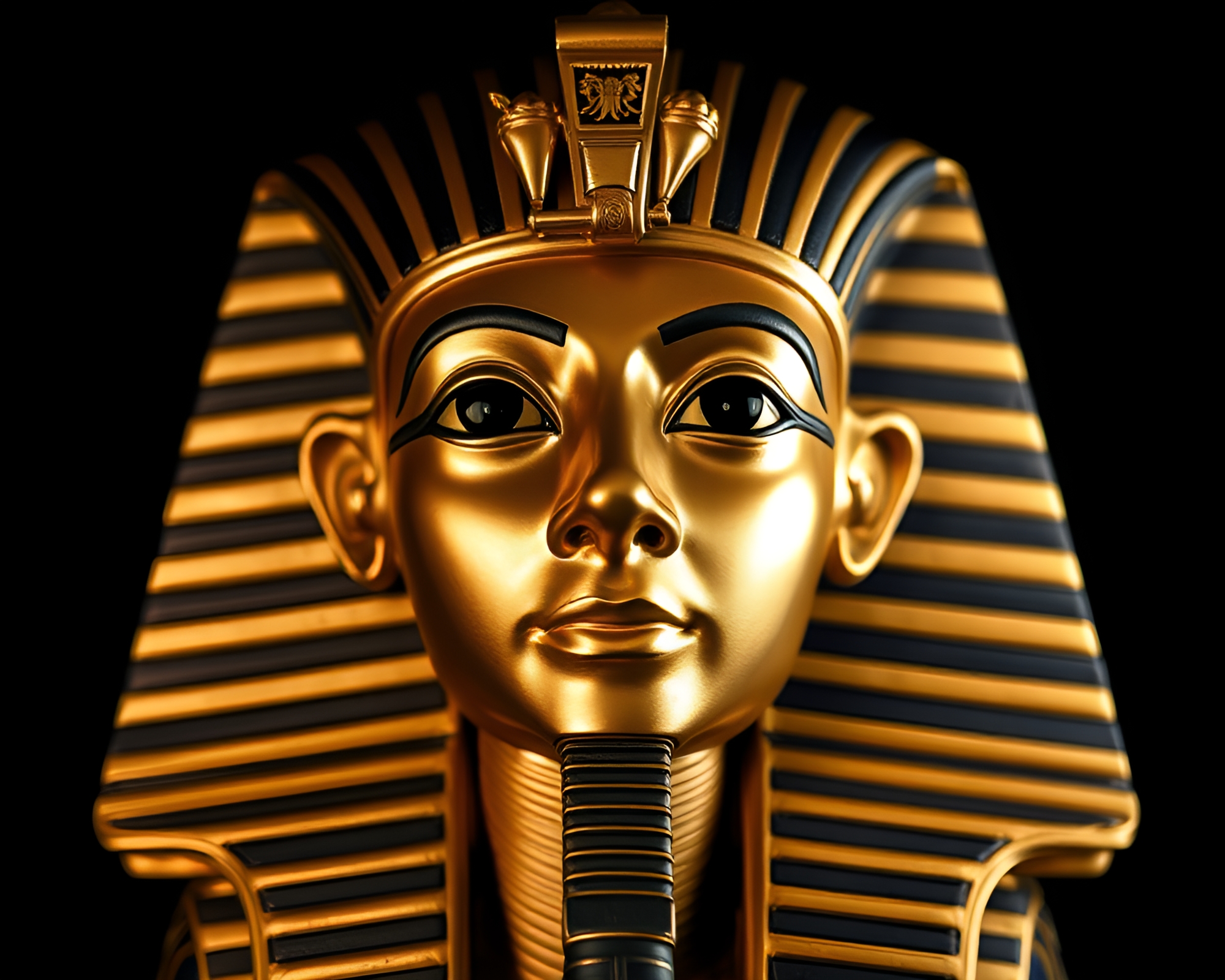 Pharaoh’s Mask Embroidered Detail Still Life Composition – free AI stock image