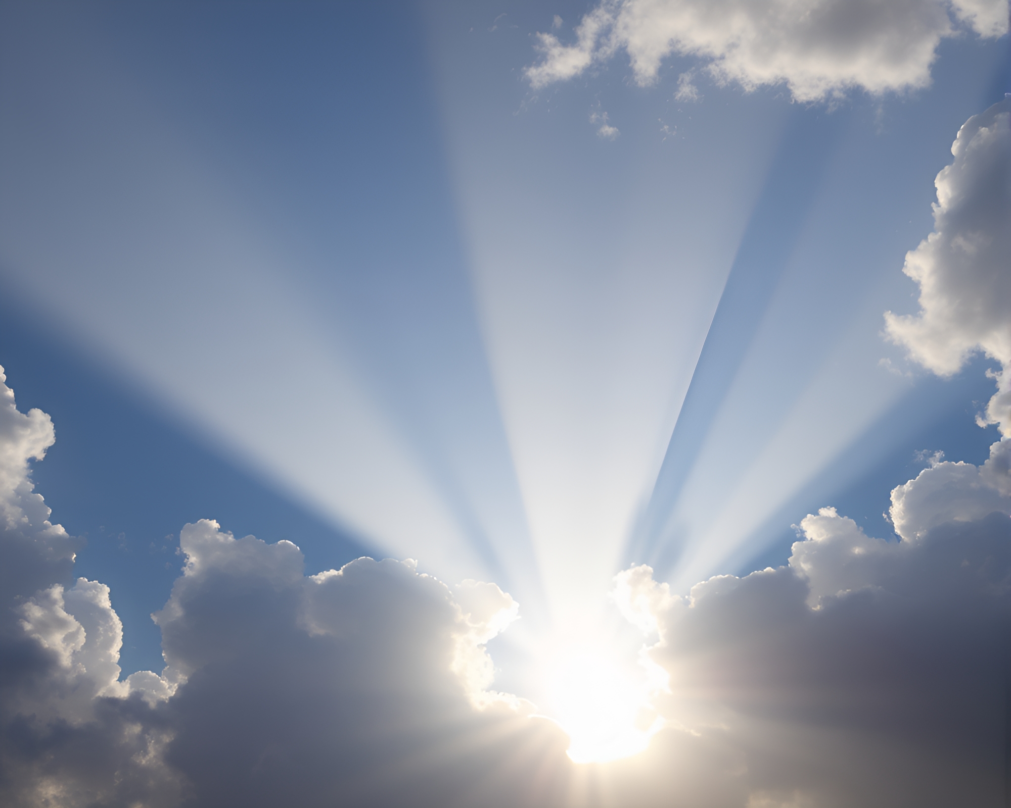 Sundial beneath vibrant starburst cloud formations – free AI stock image