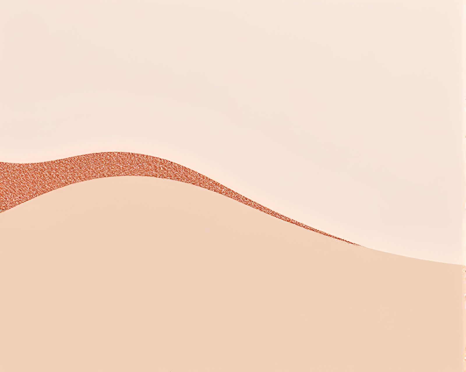 Shimmering metallic scratches on rose gold paper sandscape