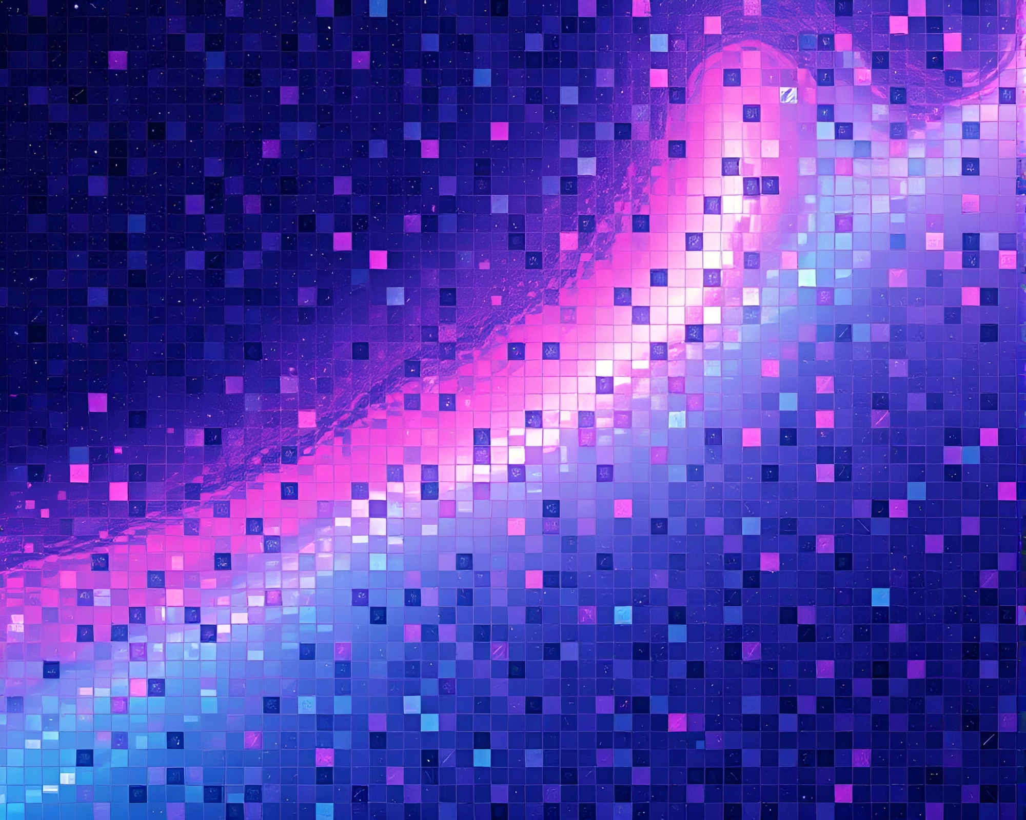 Astral Projection Op Art Tiled Mosaic – free AI stock image