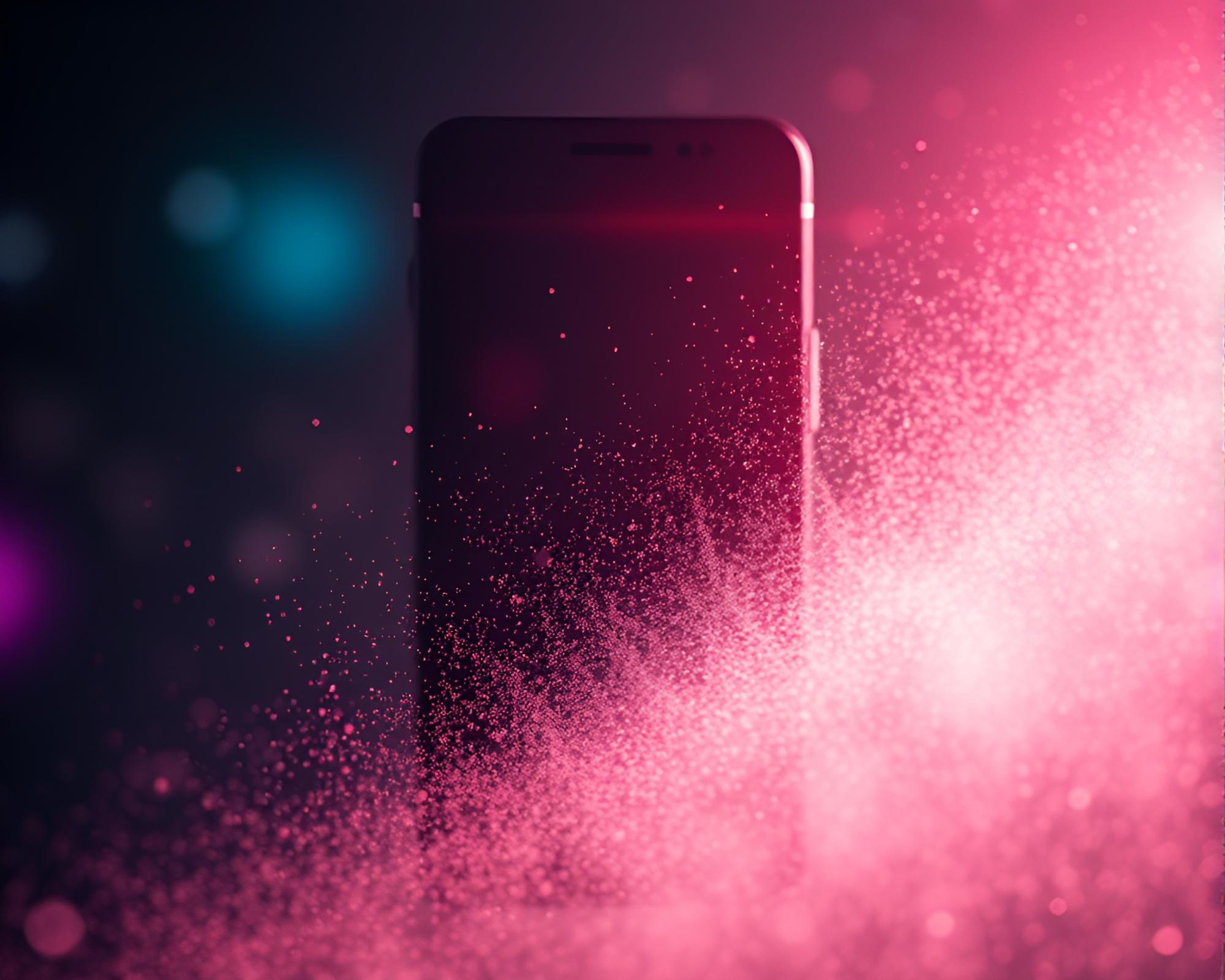 Prism Android in Pointillism Dust Overlay Art – free AI stock image