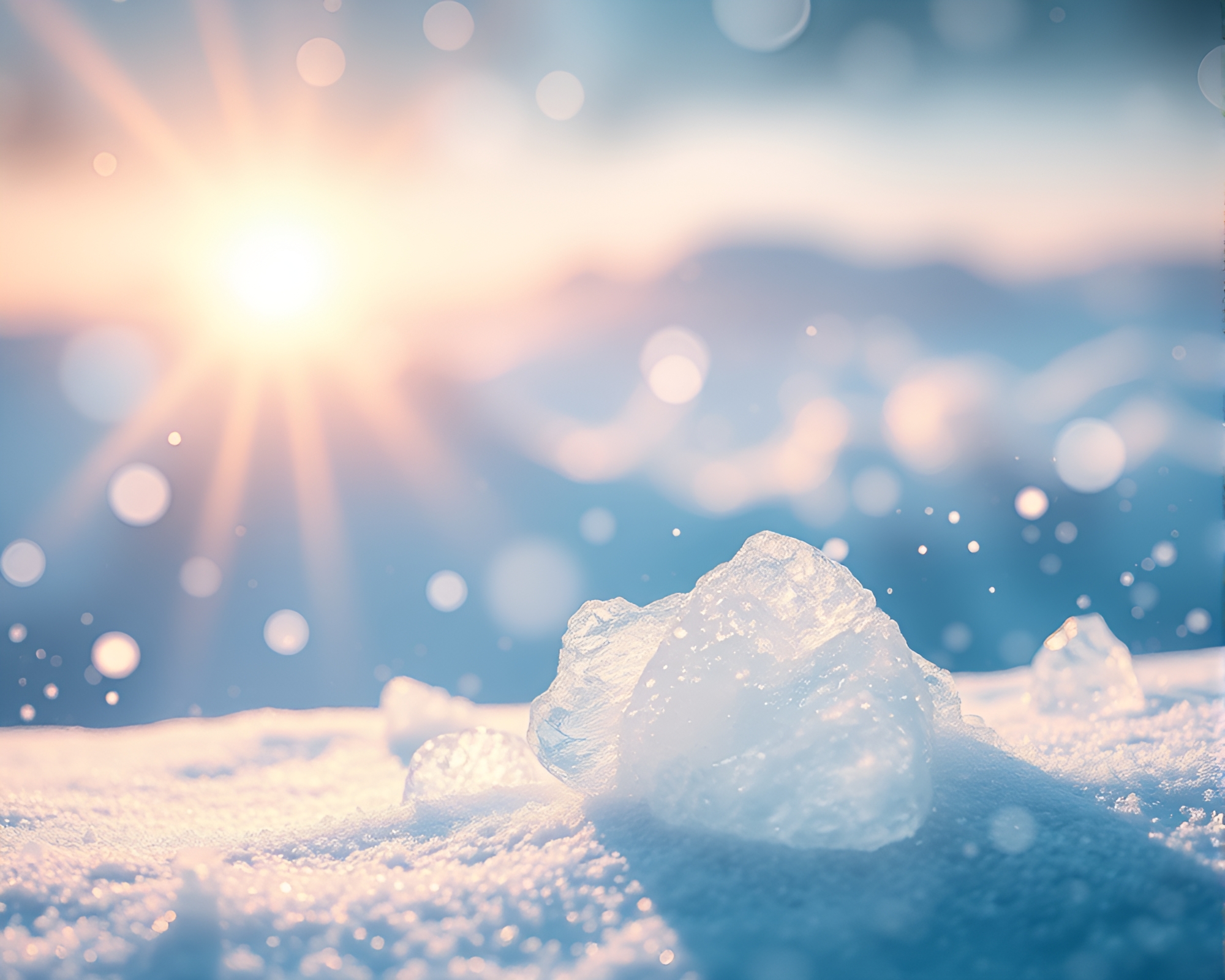 Ice Crystal Psychedelic Swirl in Cel Shading Style – free AI stock image