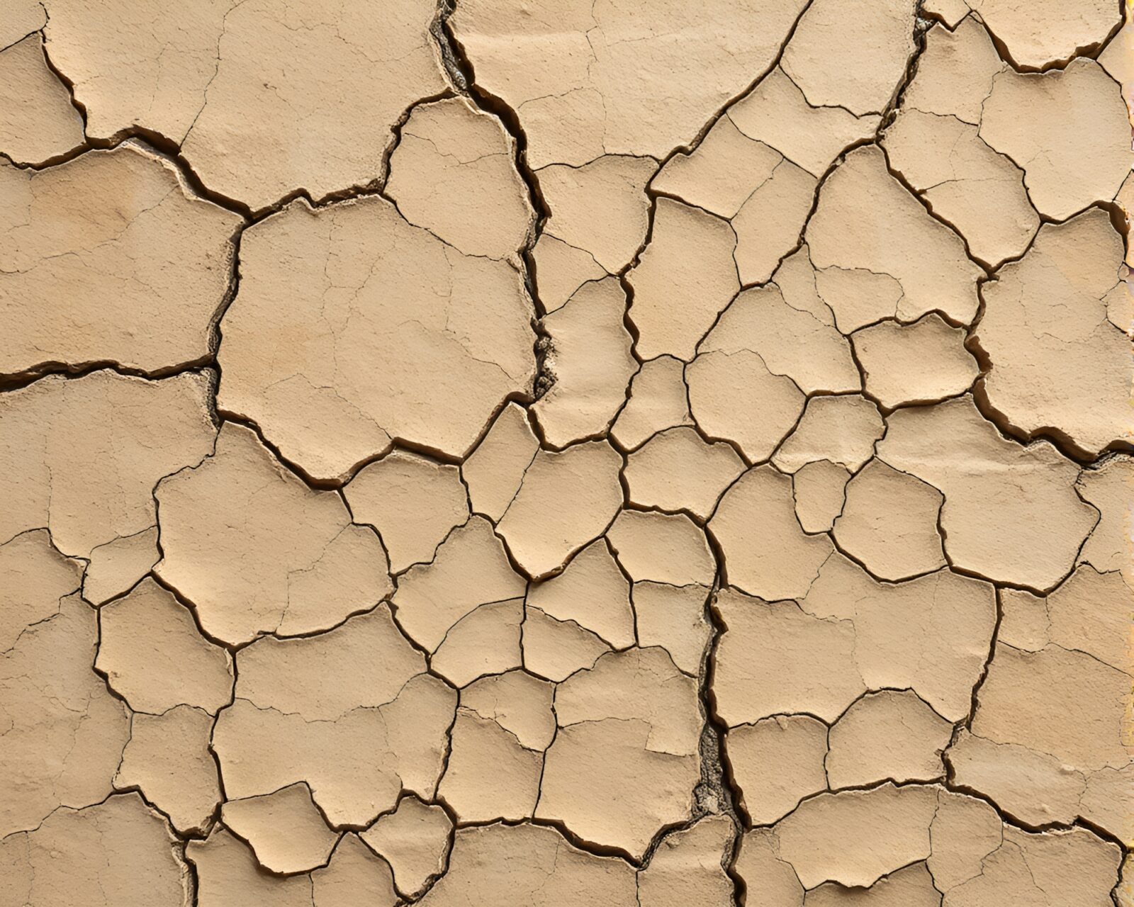 Detailed écorché study on cracked earth with optical illusion