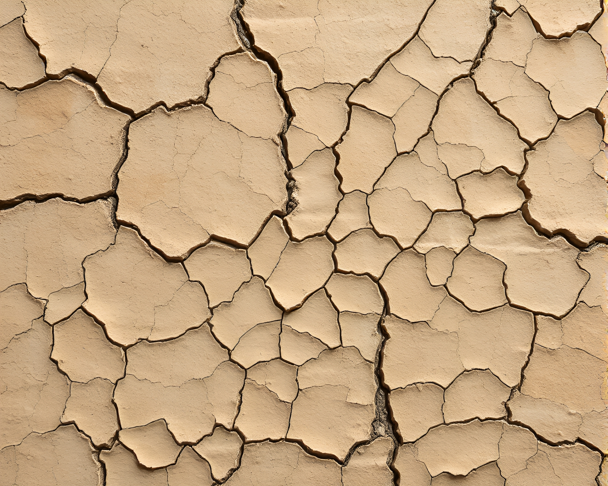 Cracked Earth Optical Illusion Study in Muted Tones – free AI stock image