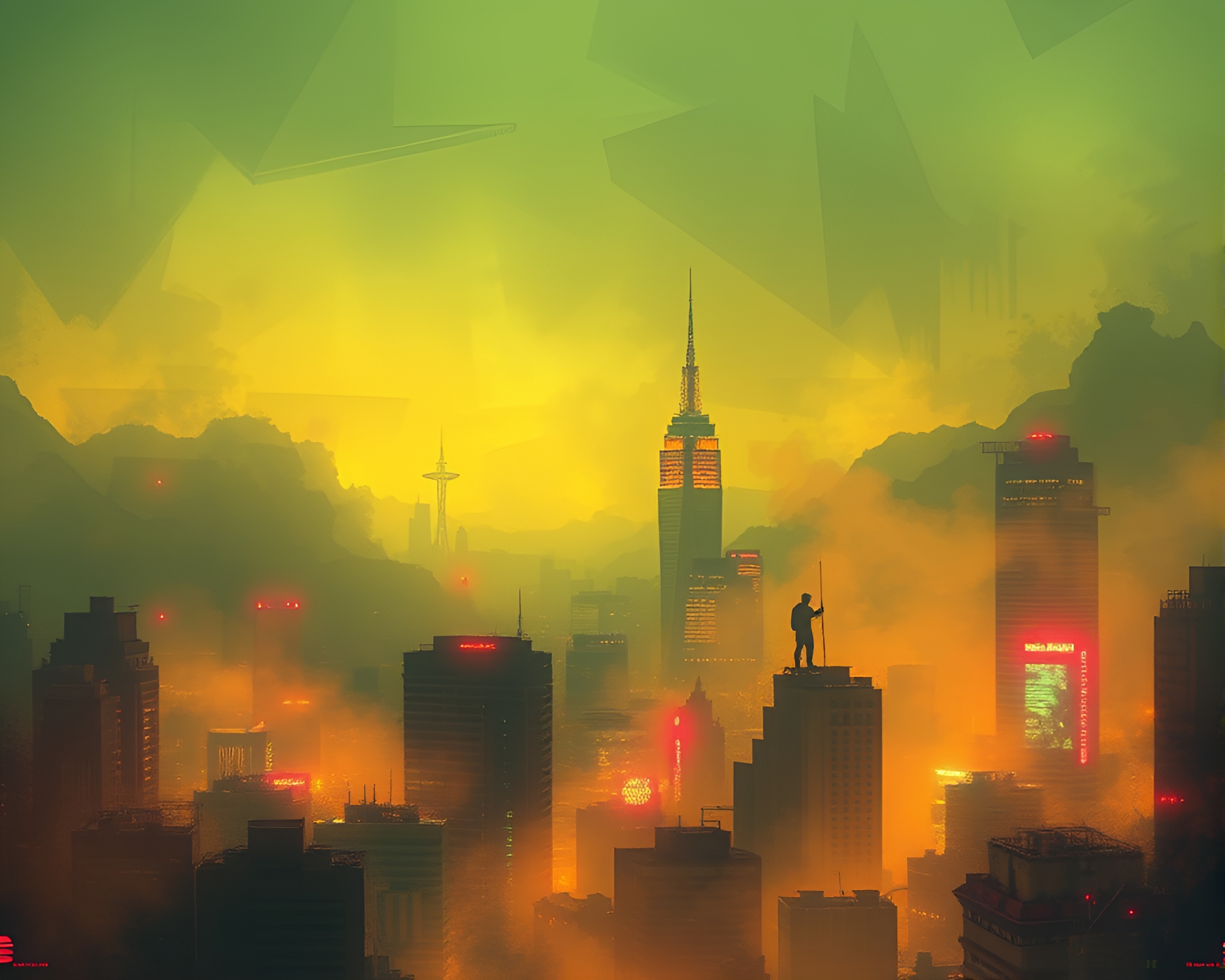Cyberpunk Banshee: Shading Strokes in Hazy Diffusion – free AI stock image