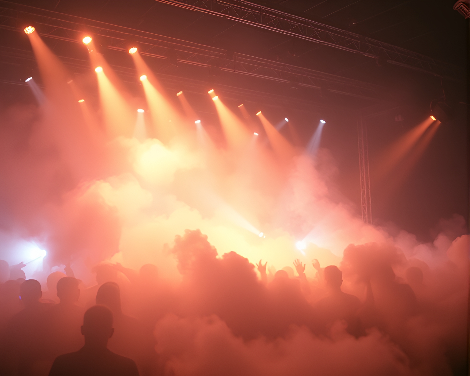 Foggy AI Brain Illuminated Dramatically in Modern Art Style – free AI stock image
