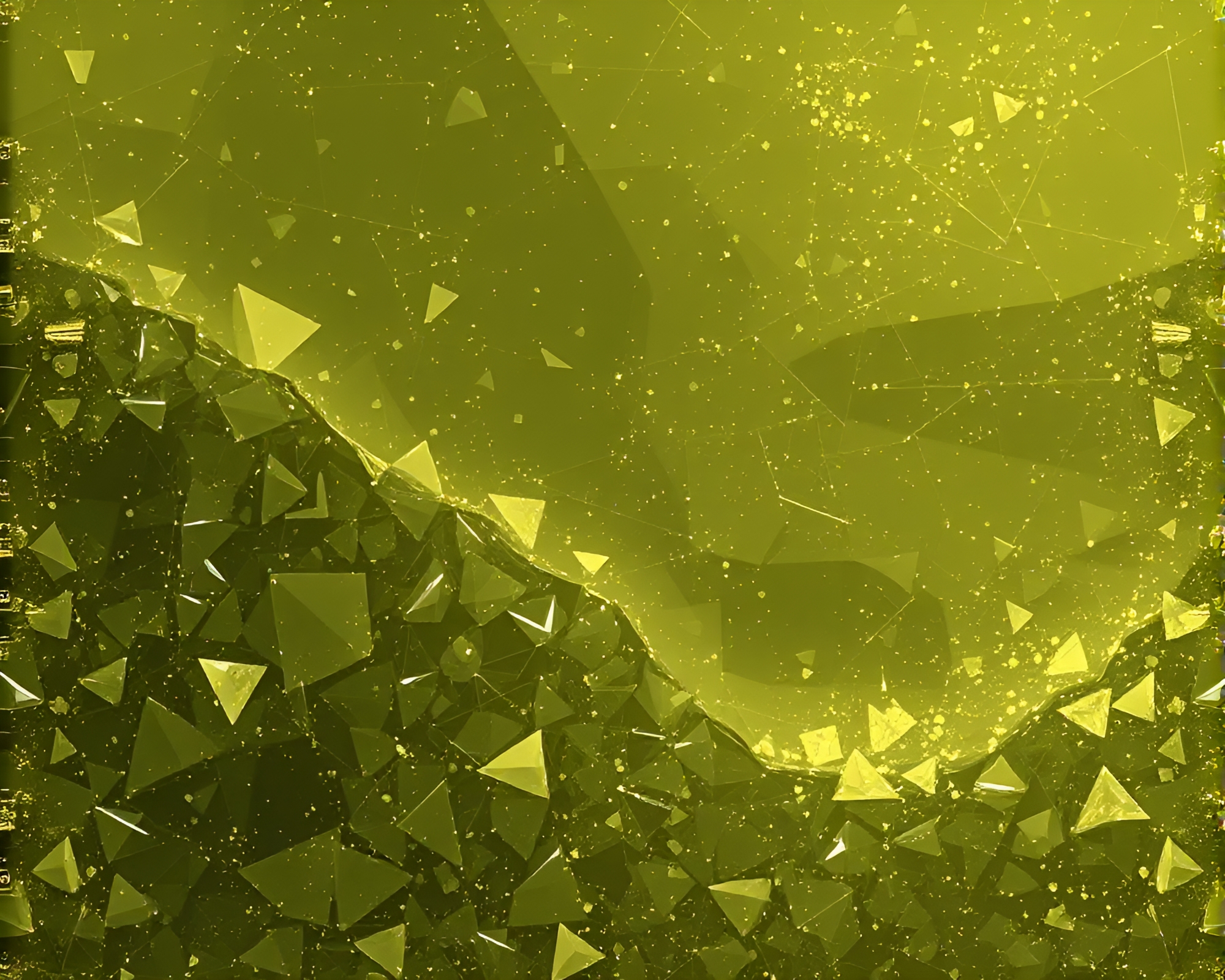 Valley of Glass Shards: Procedurally Generated Landscape – free AI stock image