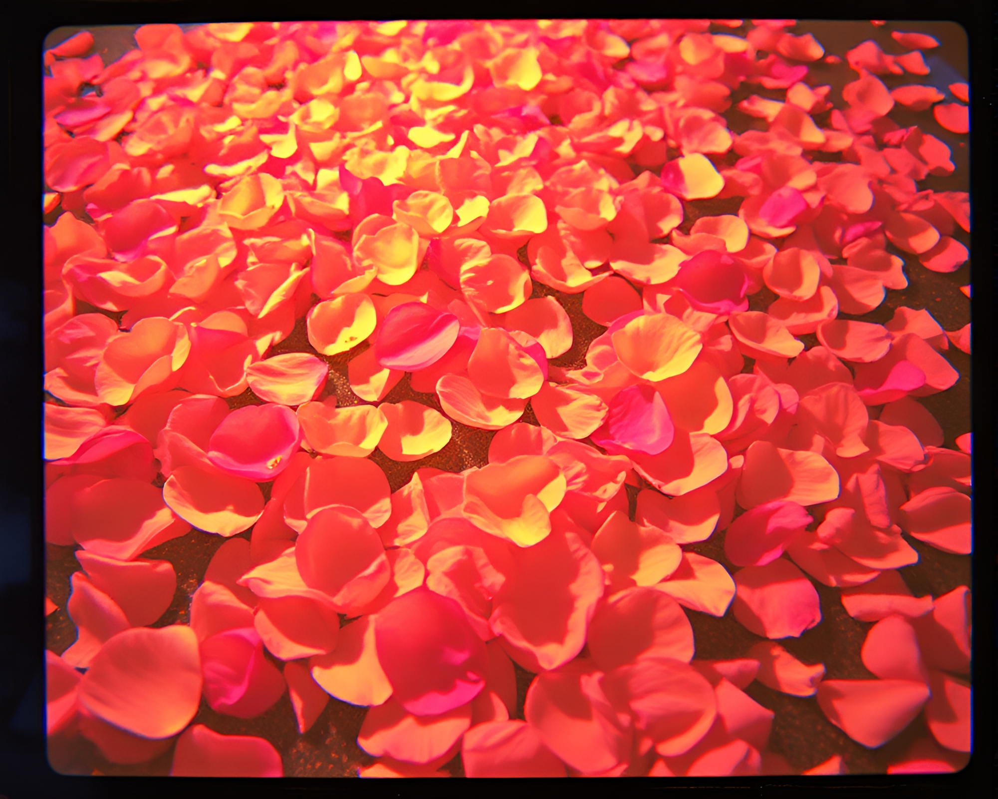Astral Projection Among VHS Flower Petals – free AI stock image