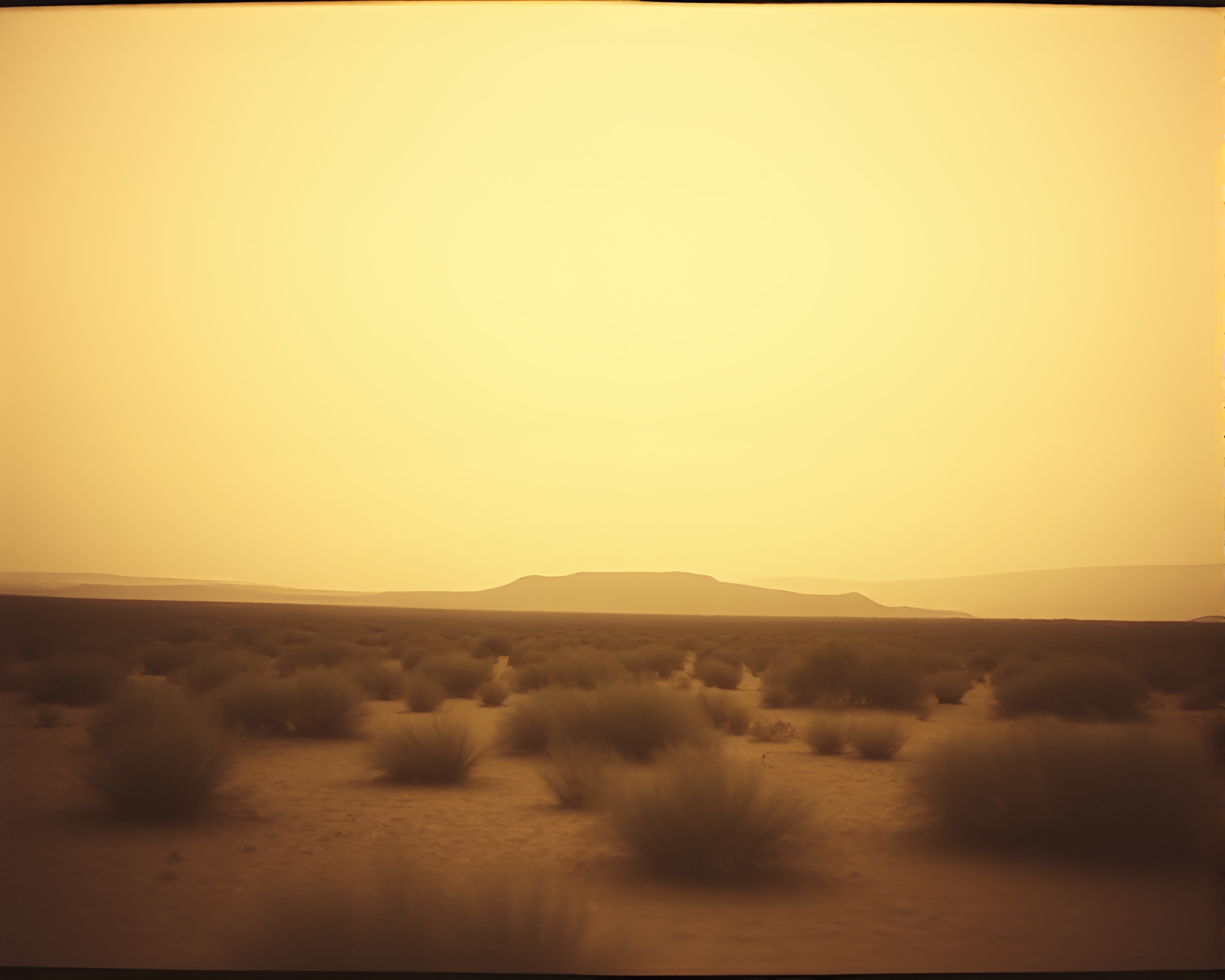 Desert Mirage: Ethereal Landscape Etching – free AI stock image