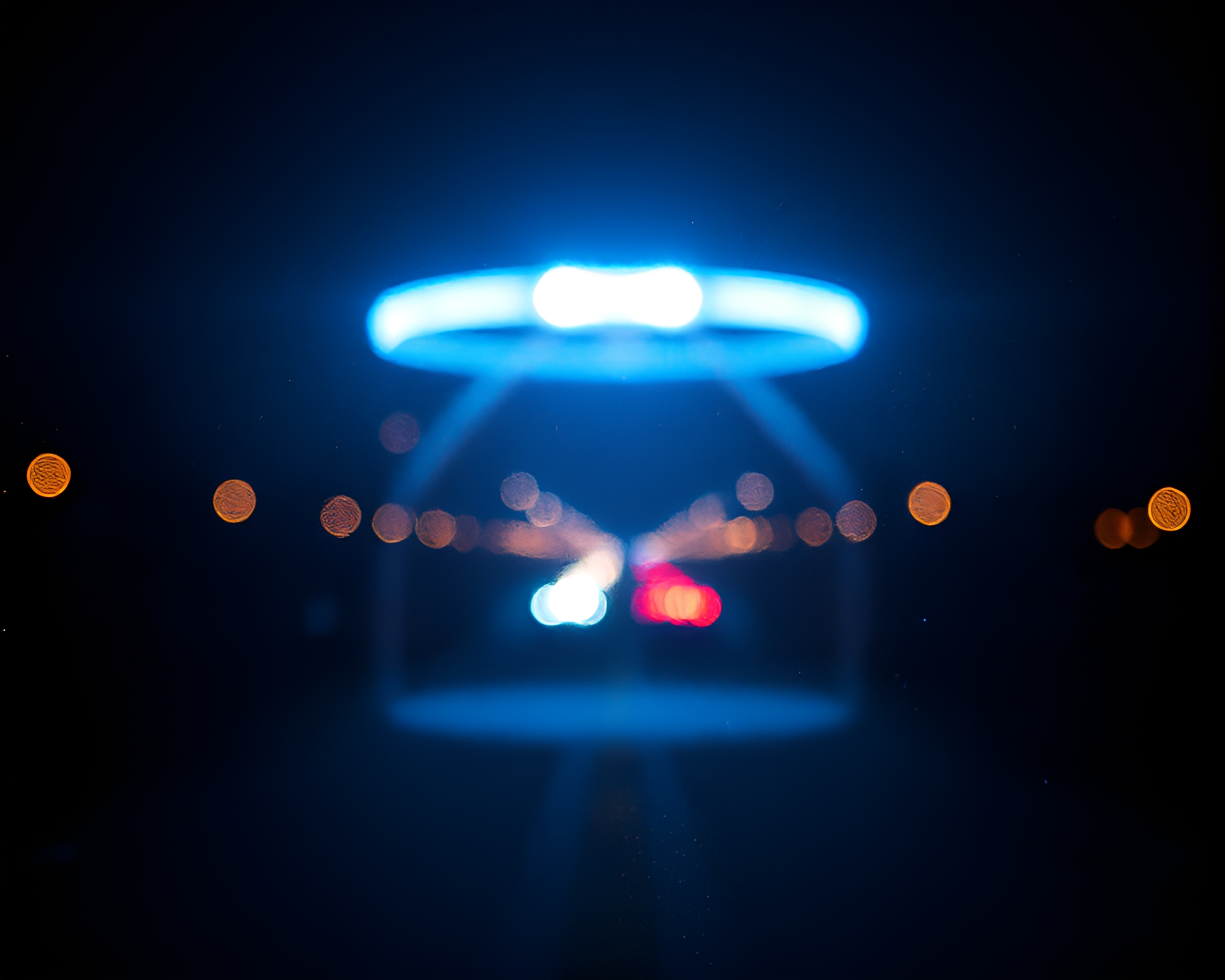 Ethereal Crown: Blue Hour Rim Lighting Composition – free AI stock image