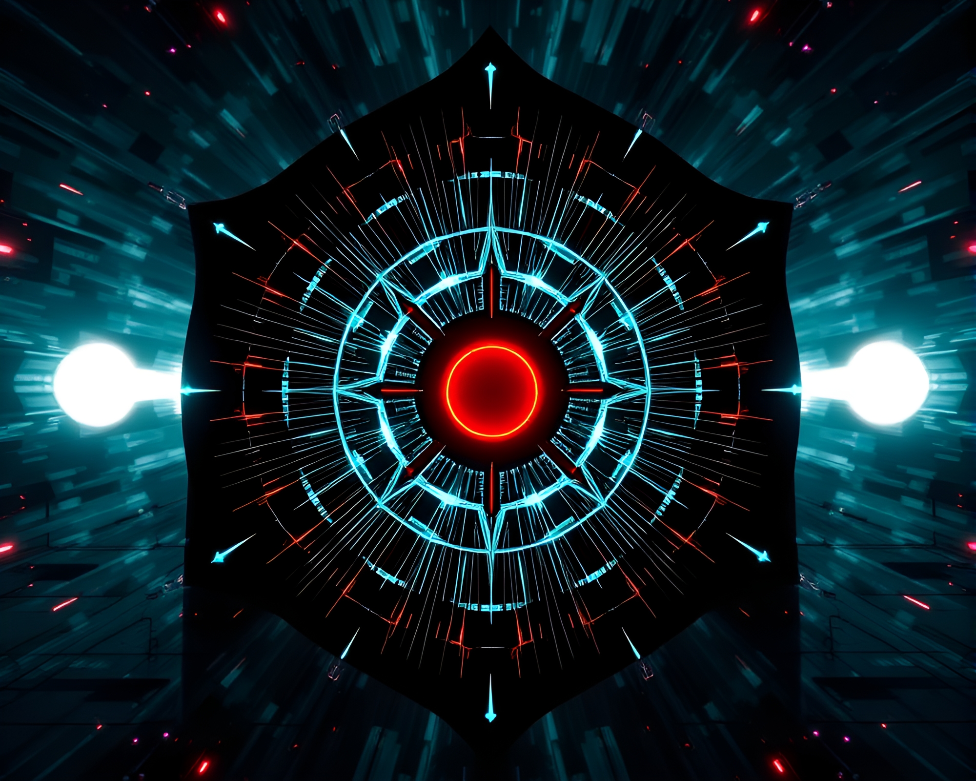Symmetrical Zero-Point Energy Reactor Still Life – free AI stock image