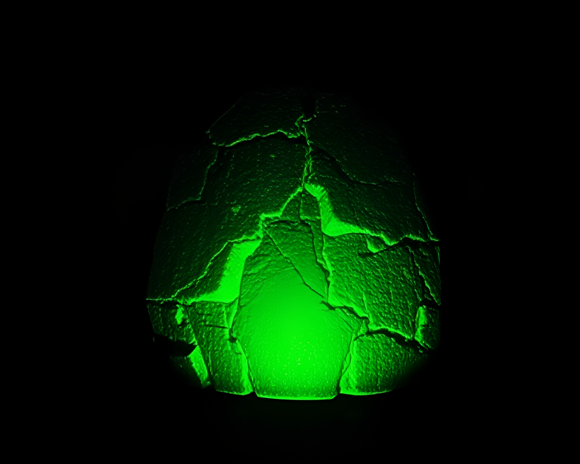 Ethereal Glowing Rune Stone Casting Stencil Shadows – free AI stock image