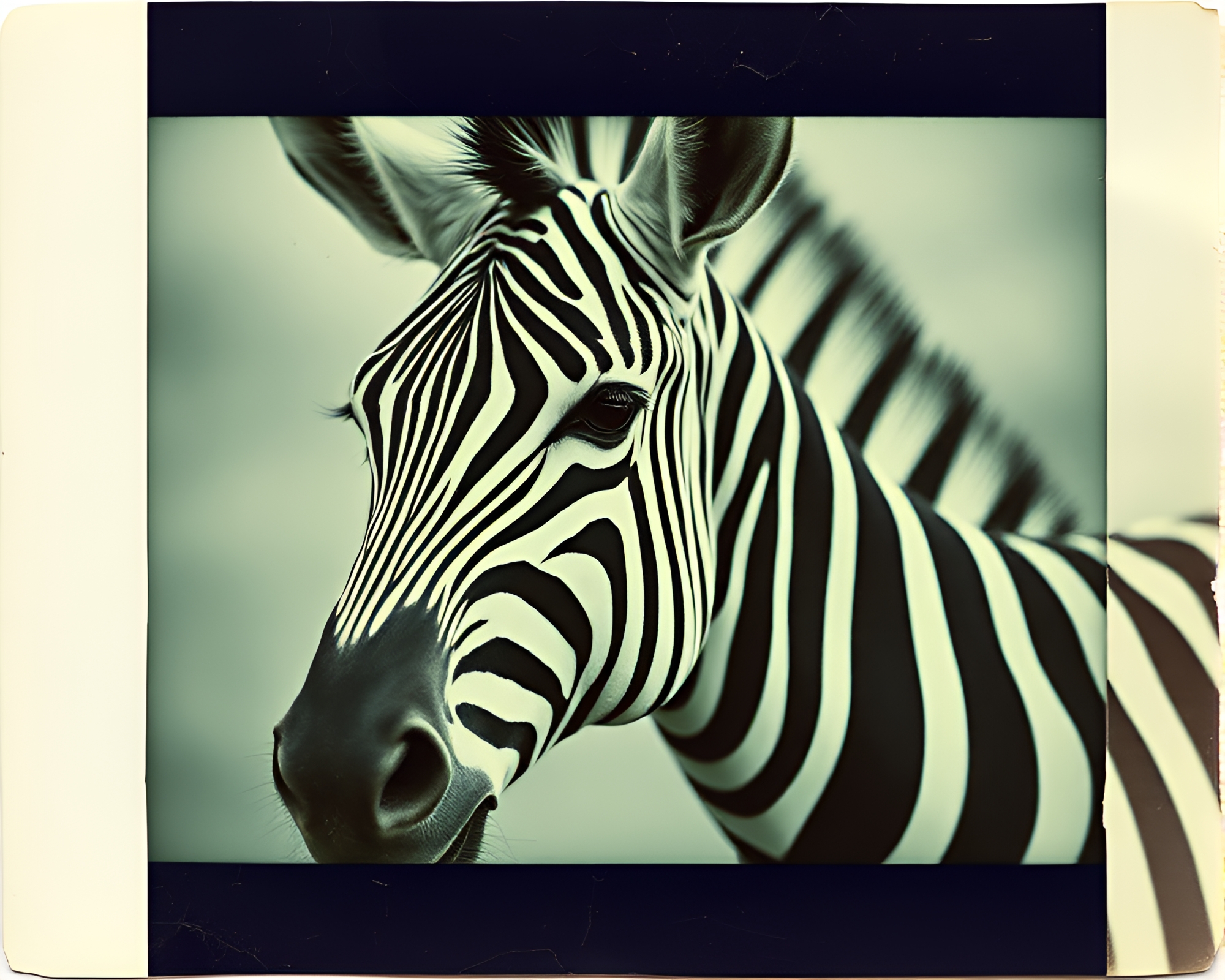 Vintage Paper Composition with Zebra Tears – free AI stock image