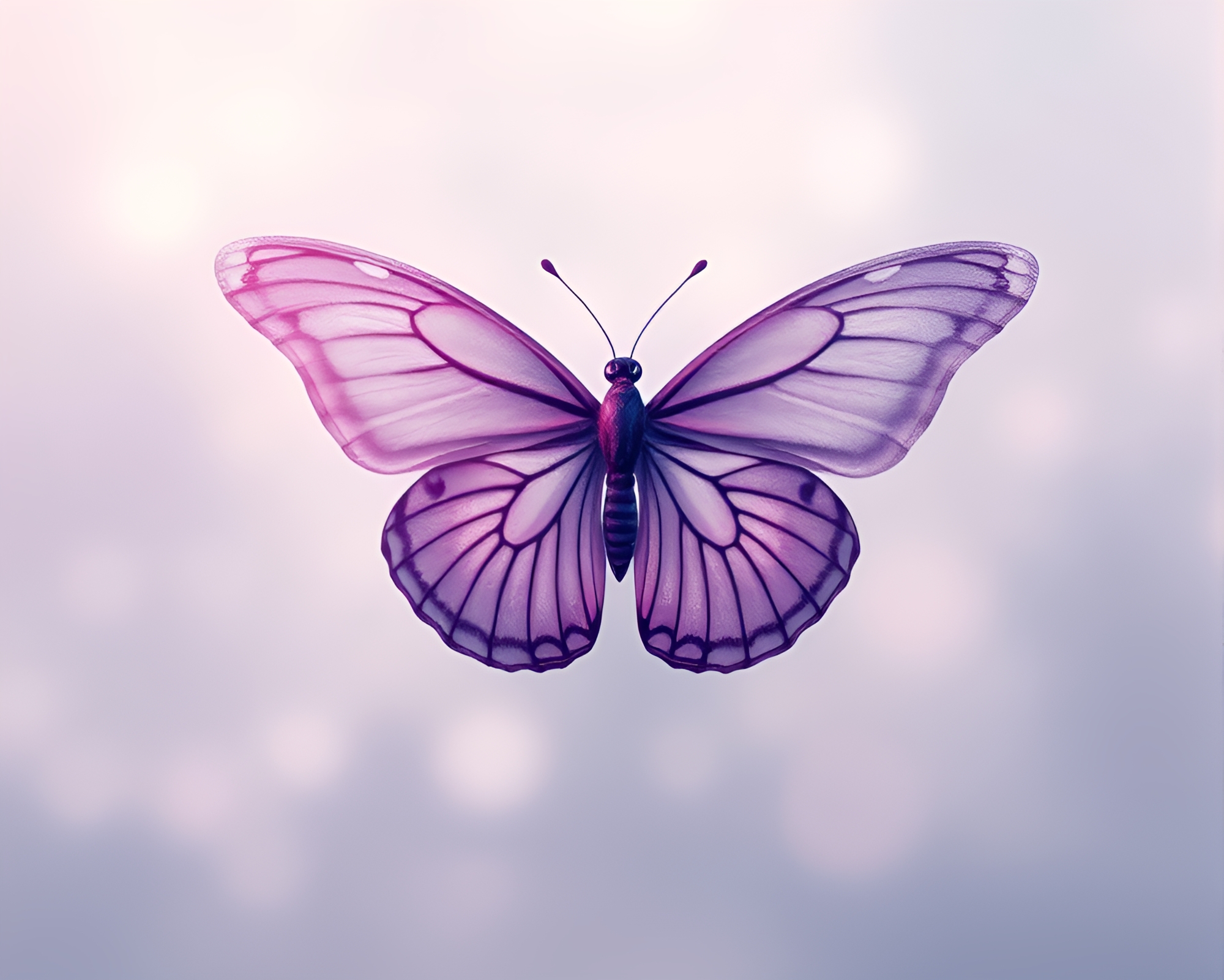 Ethereal Wireframe Silk Butterfly Illumination – free AI stock image