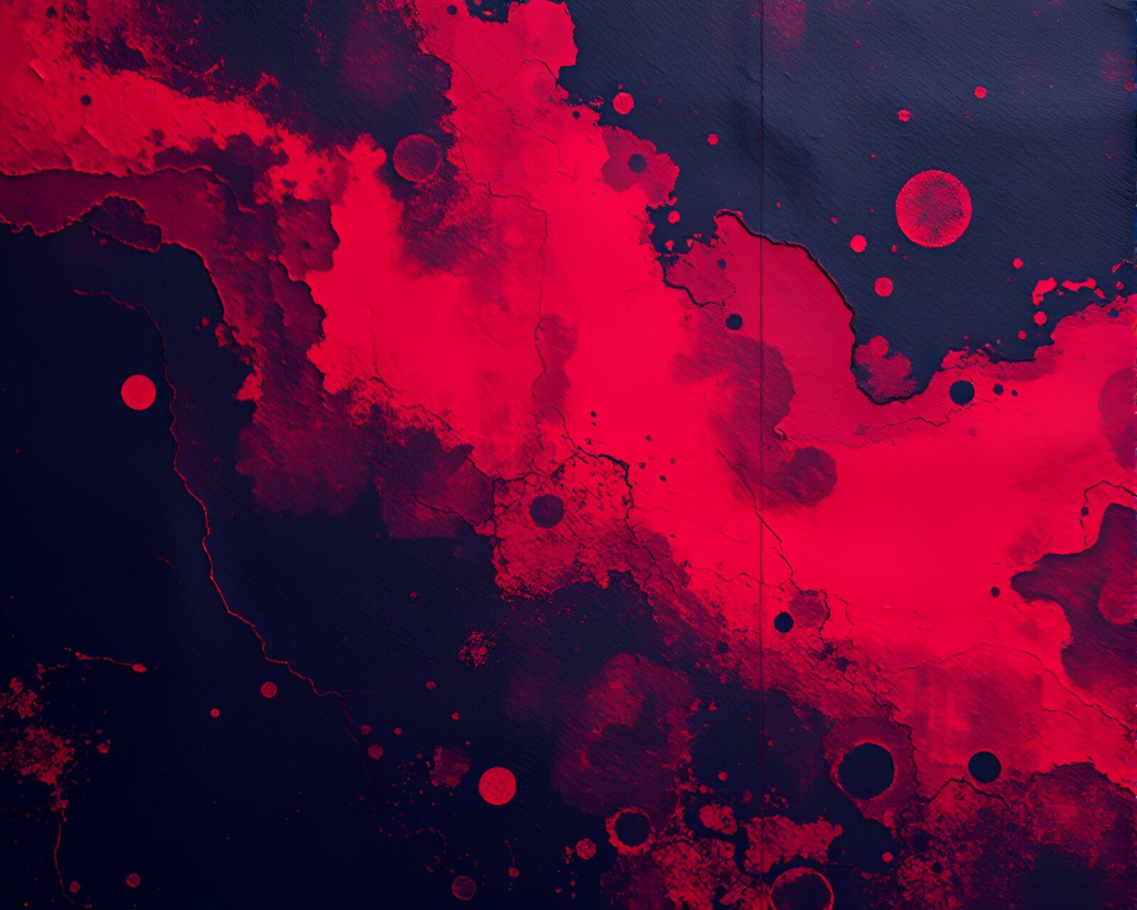 Technical illustration of vibrant duotone oil painting