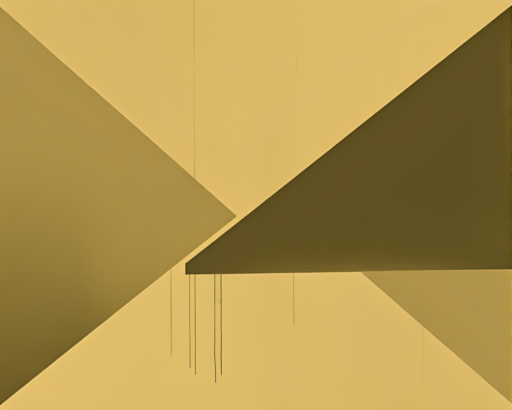 Cyborg Soldier in Geometric Abstraction Composition – free AI stock image