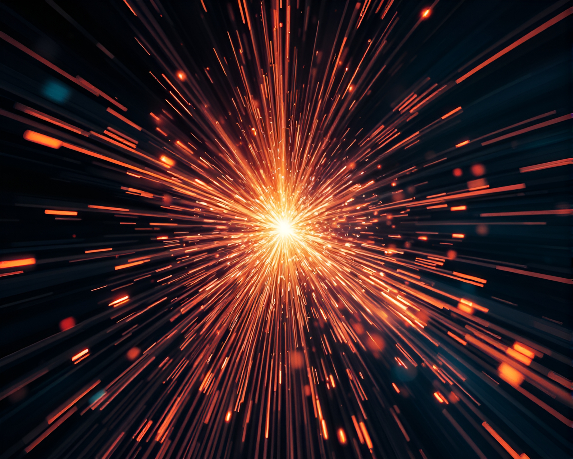 Glowing obelisk amidst fractal sparkler trails – free AI stock image