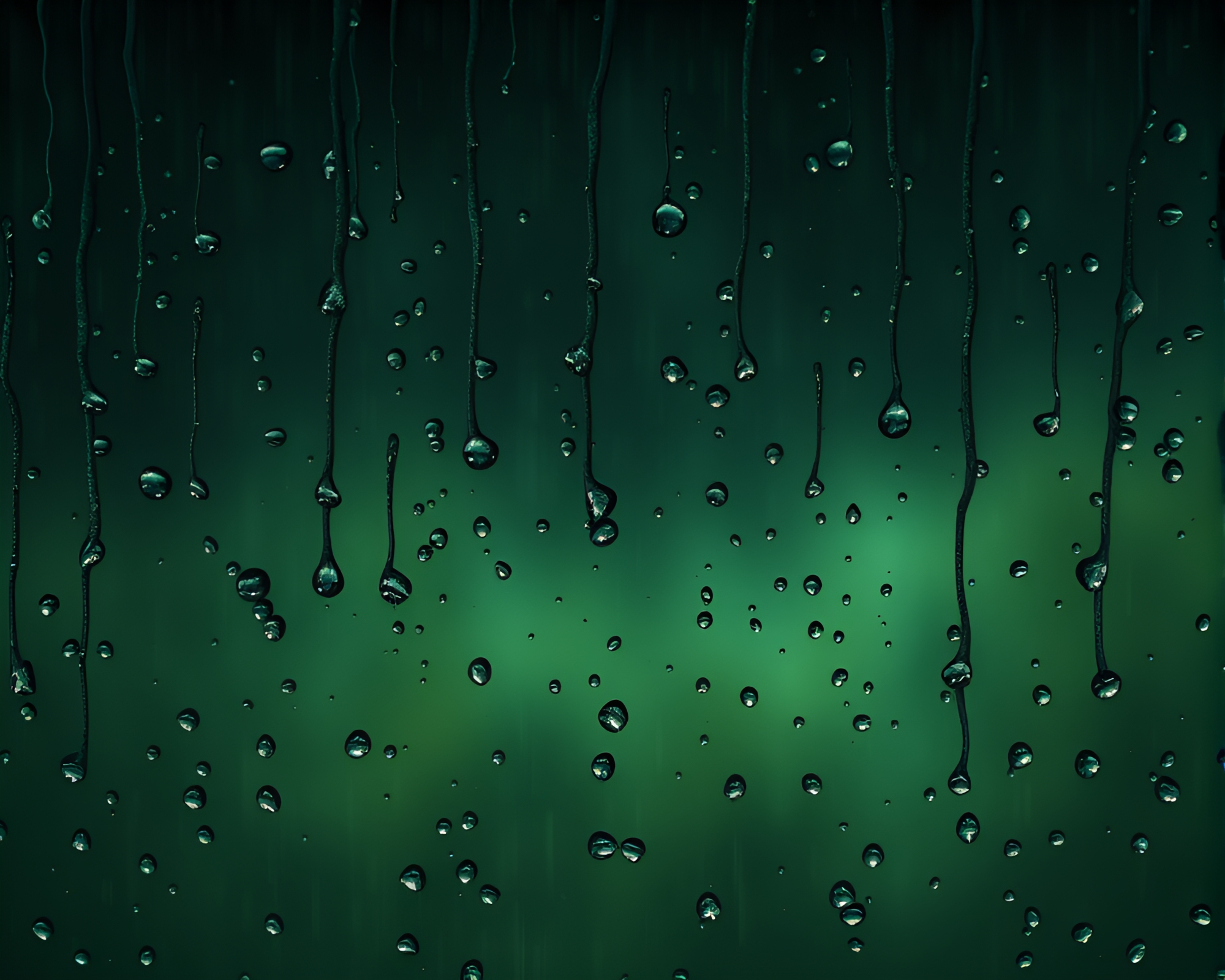 Binary Code Rain Droplets Divisionism Artwork – free AI stock image