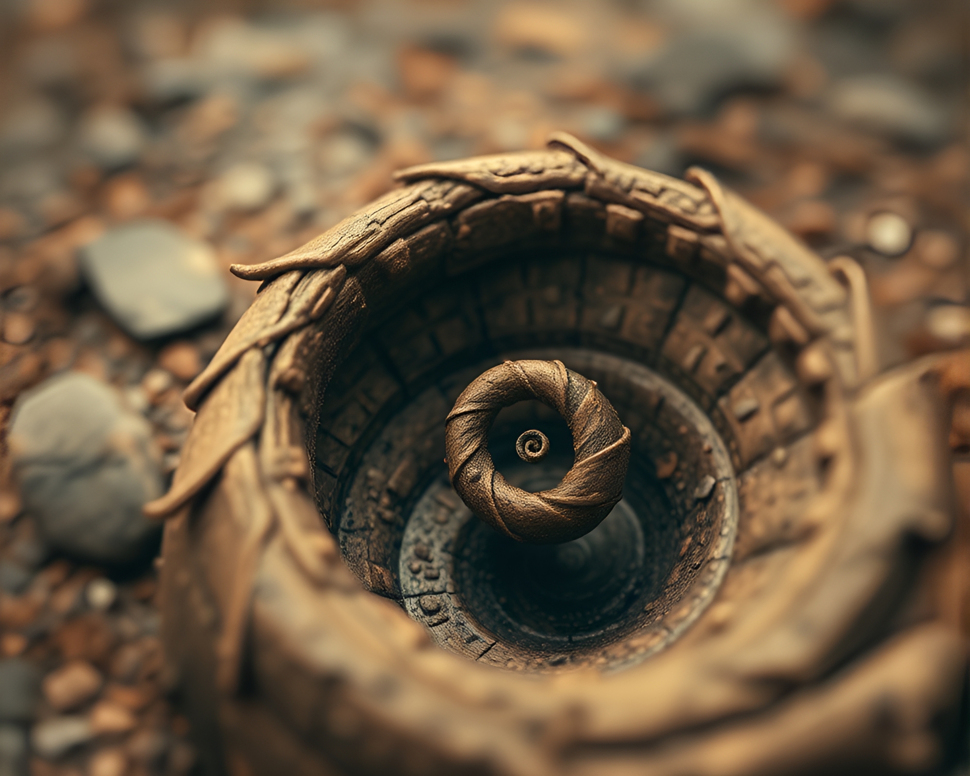 Whirling Djinn in Sepia: Tilt-Shift Fantasy – free AI stock image