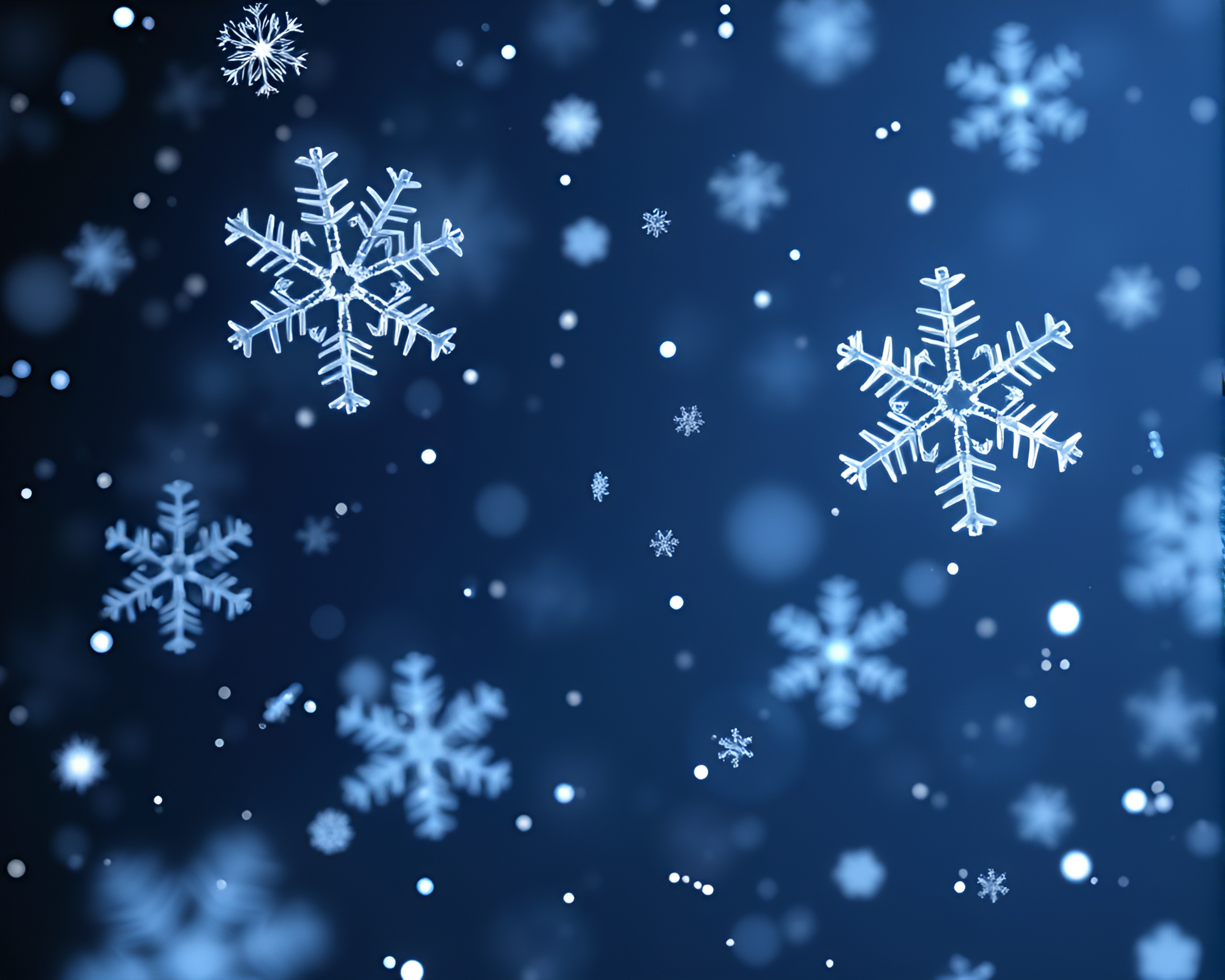 Neon Snowflake Crystal in High-Poly 3D Render – free AI stock image