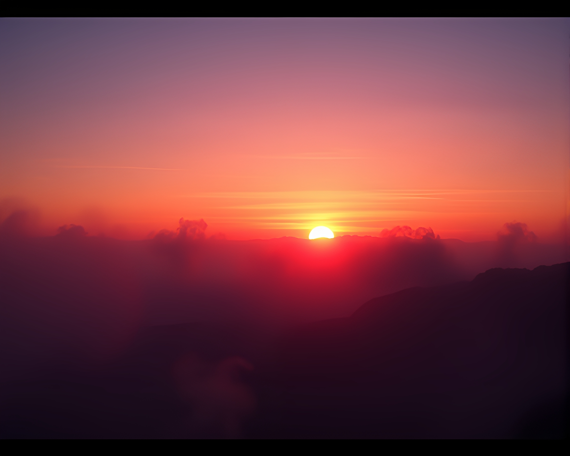 Vaporwave Sunset with Smoke Rings Art Concept – free AI stock image