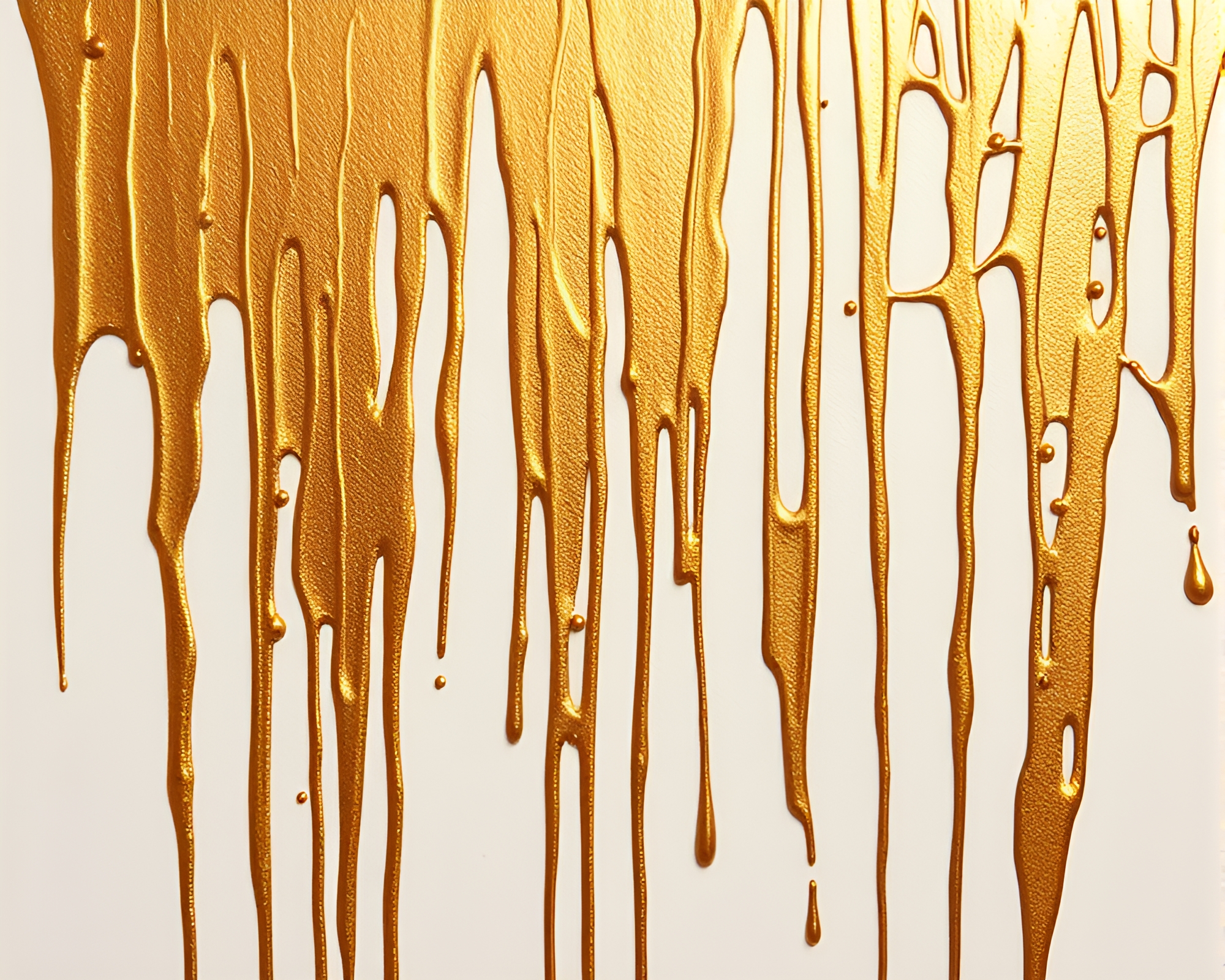 Dripped Bronze Optical Illusion with Foil Stamping – free AI stock image