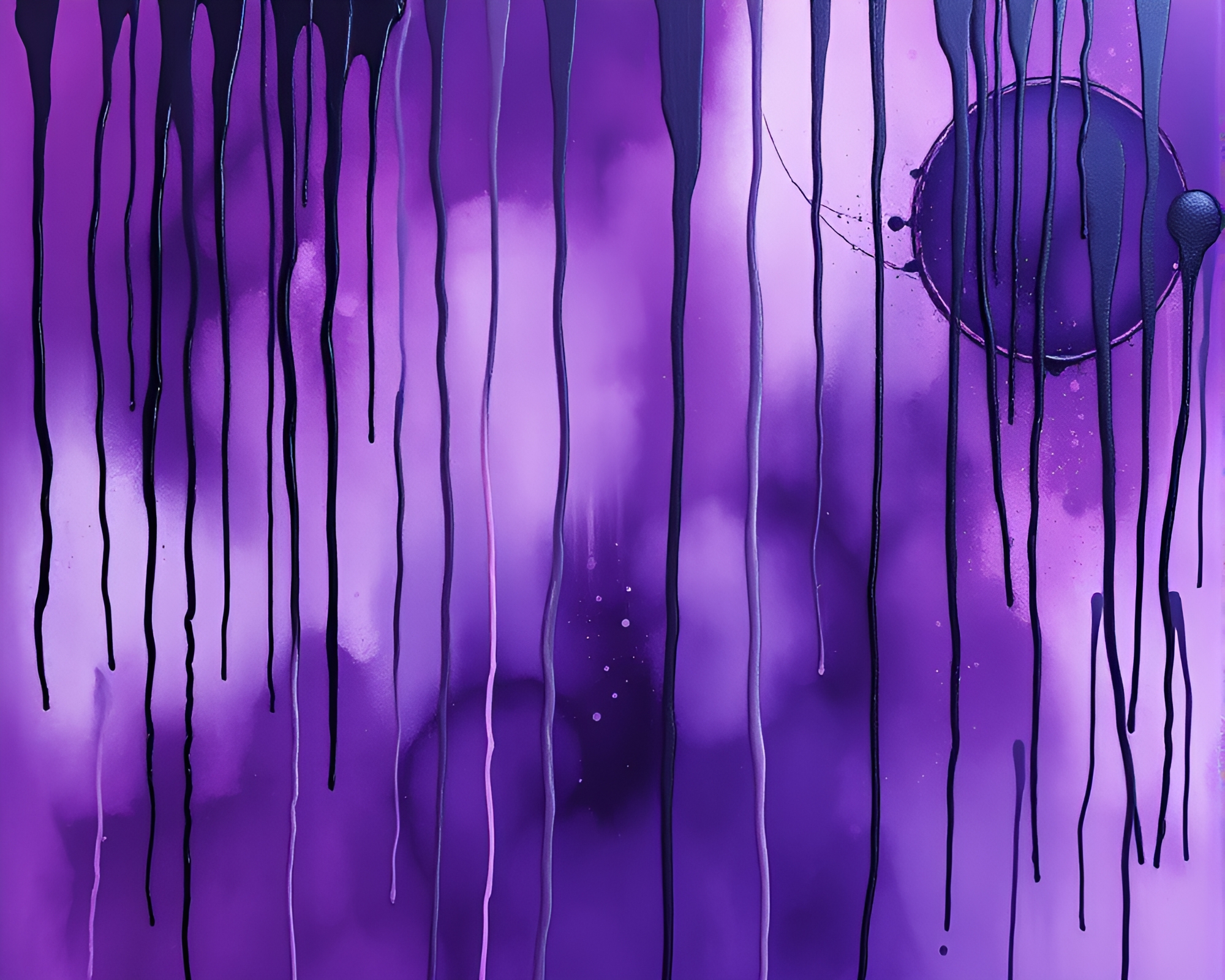 Twilight Silk Kimono Ecorché Study with Paint Drips – free AI stock image
