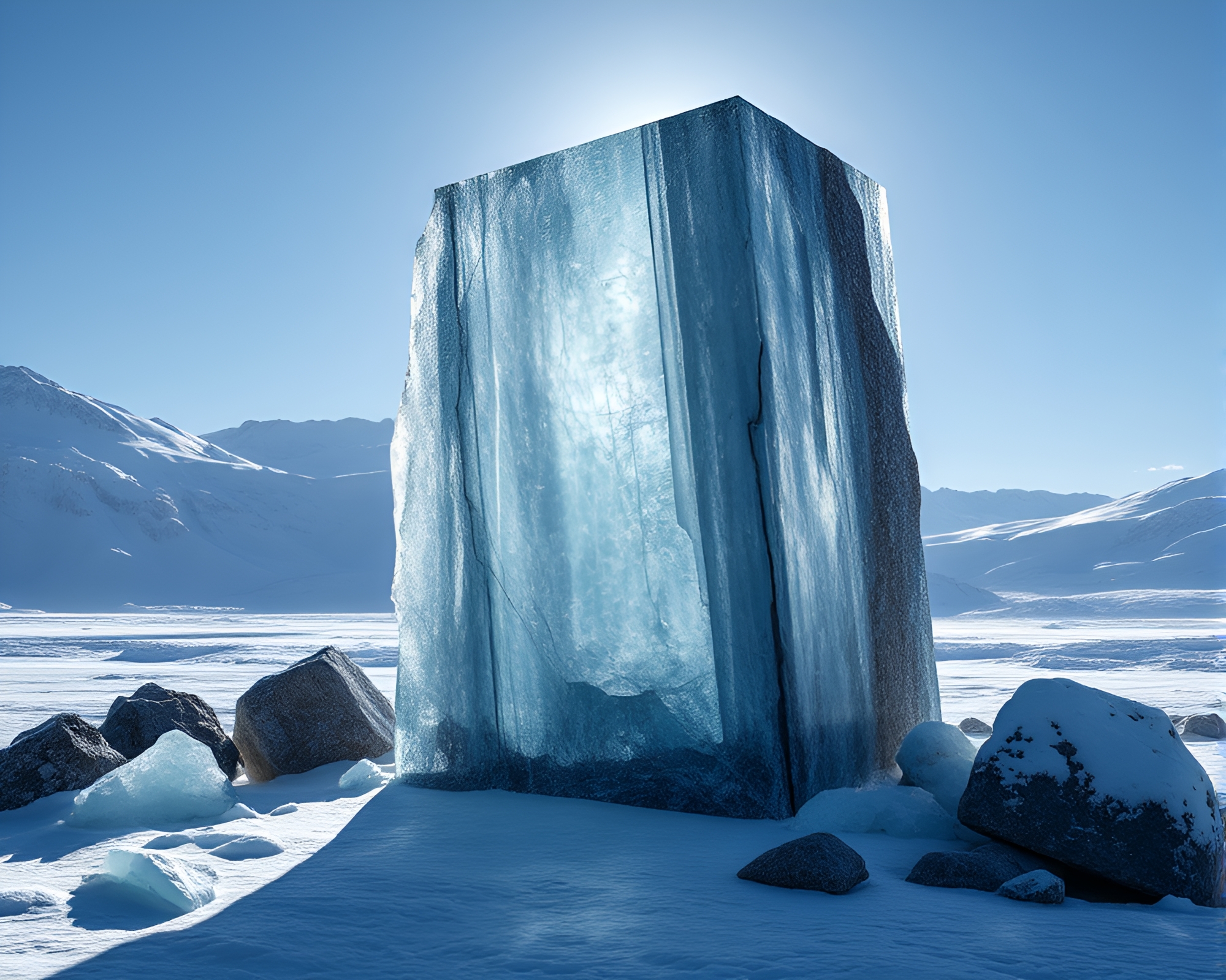 Engraved ice crystals in haunting attic shadow – free AI stock image