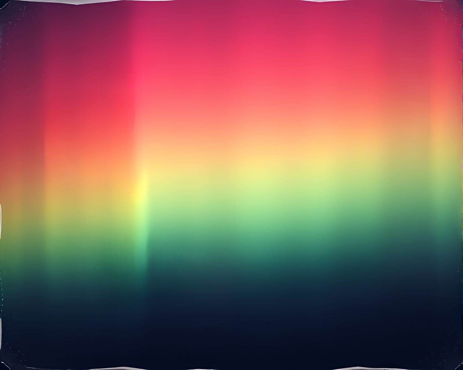 Vibrant retro colors of Aurora Borealis in grainy texture