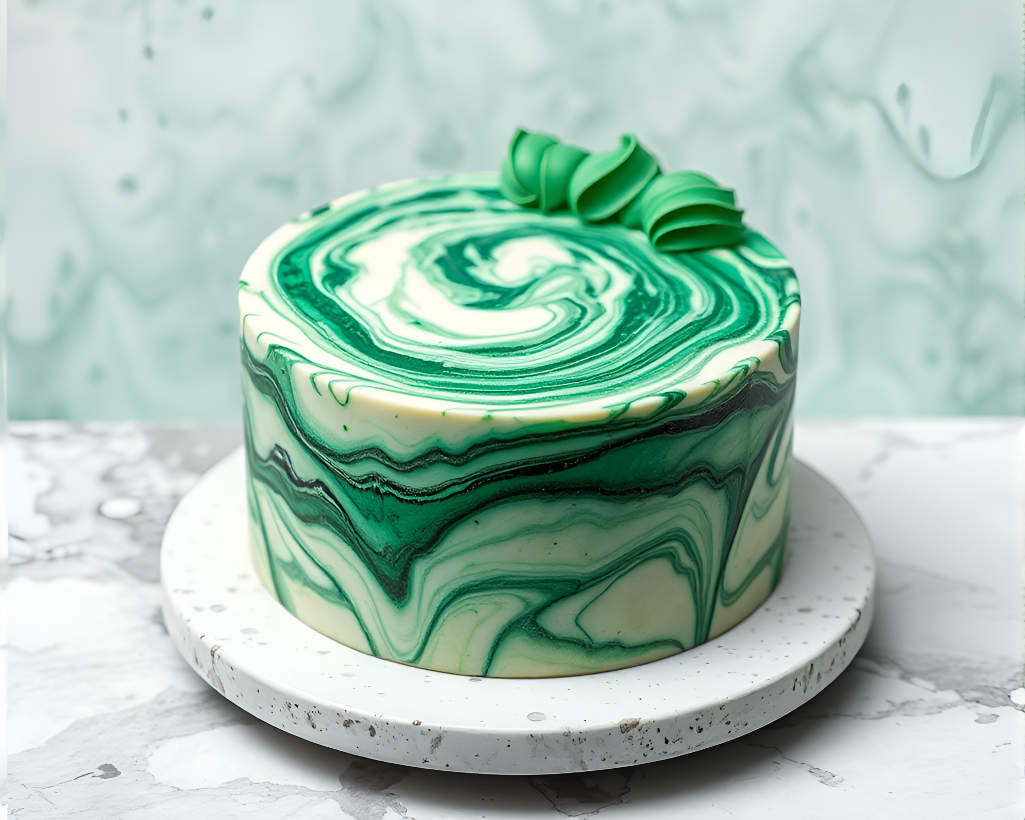 Enchanting Marbled Cake Steam Vapor Mosaic – free AI stock image
