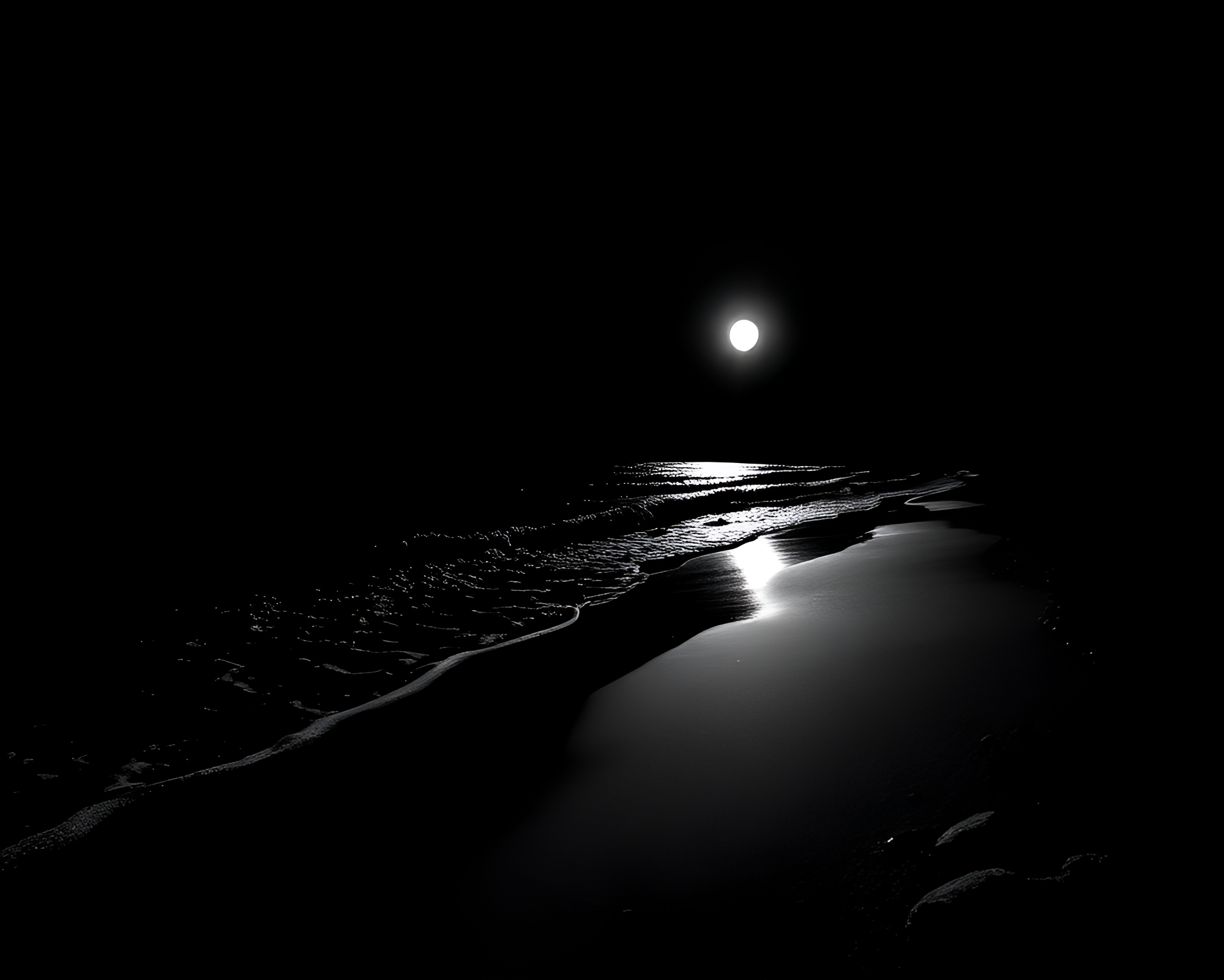 Photorealistic Beach Noir Stitched Pattern – free AI stock image