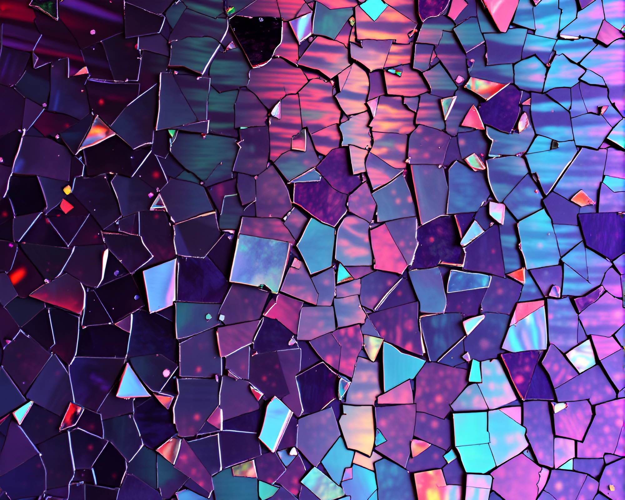 Submersible Nostalgia: Retro Art Mosaic Underwater Fragmented Depths – free AI stock image