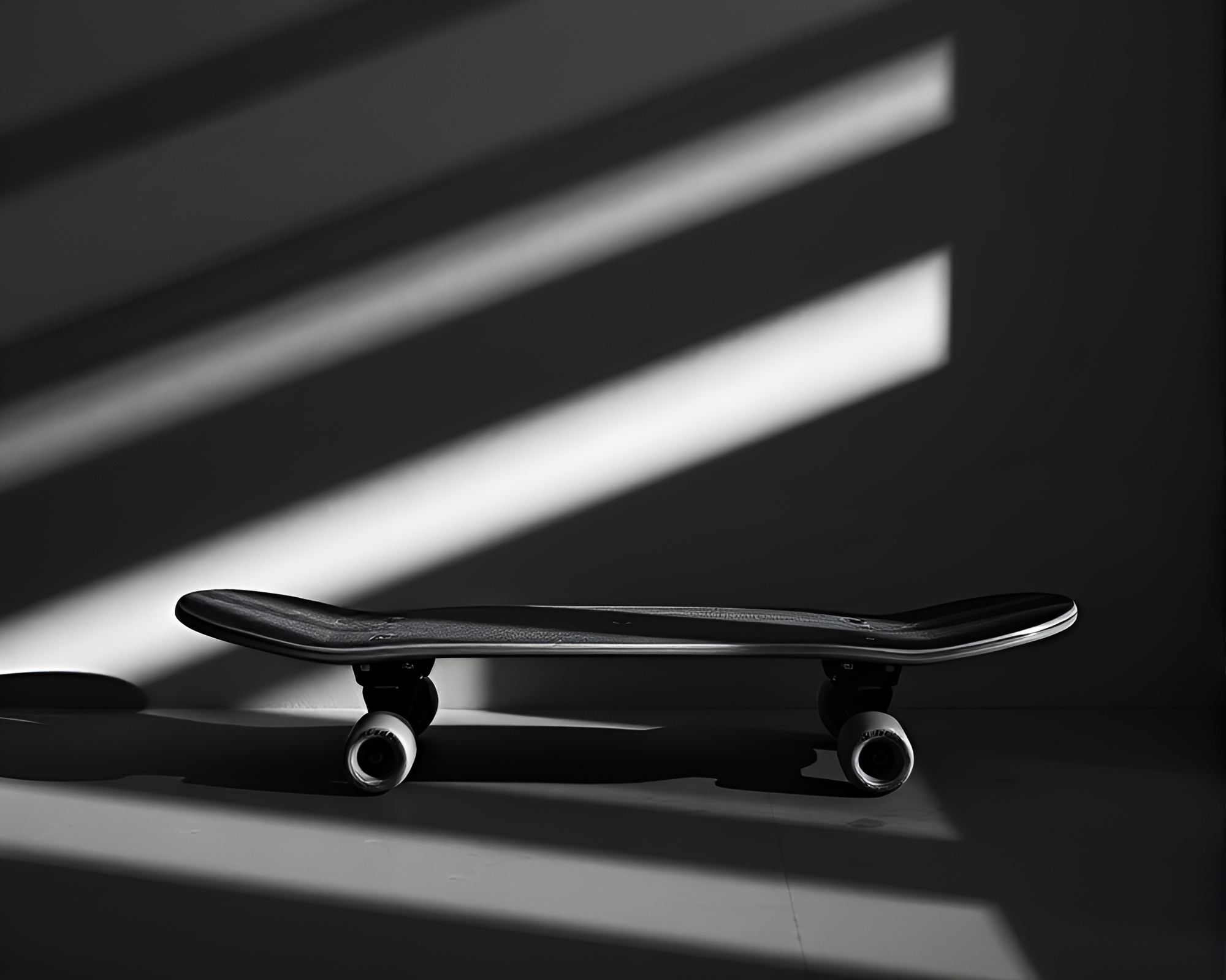 Urban Skateboarder in Film Strip Hatching Style – free AI stock image