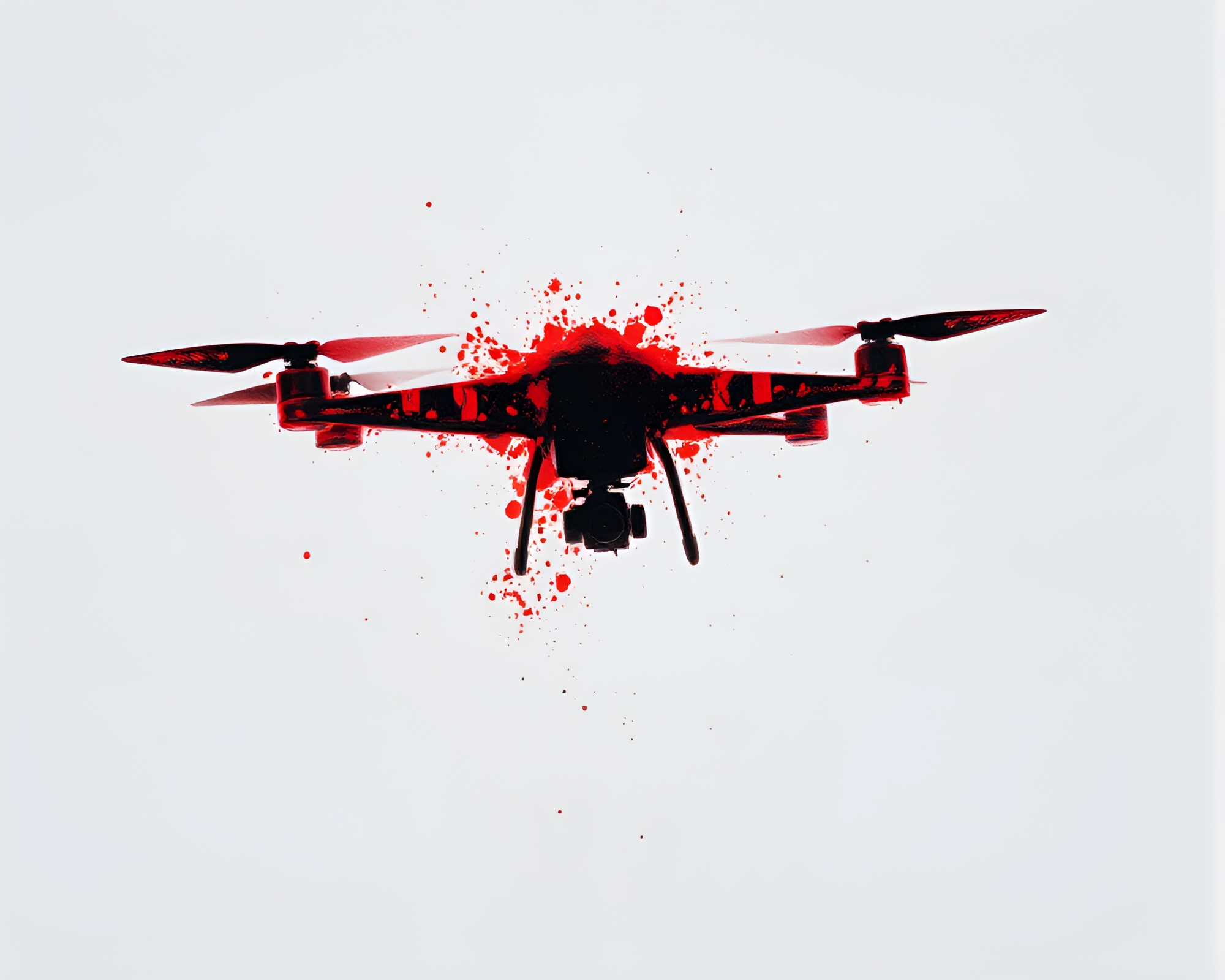 Infrared Drone Capturing Ethereal Ink Splashes and Sunbeam Rays – free AI stock image