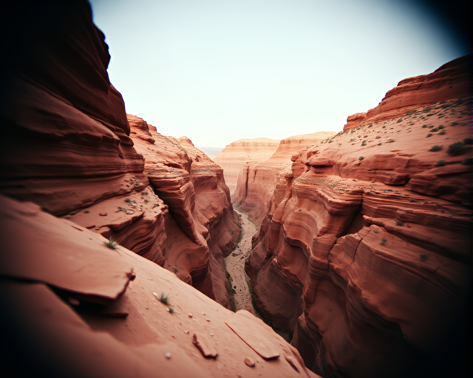 Eroded Canyon Geometric Abstraction – free AI stock image