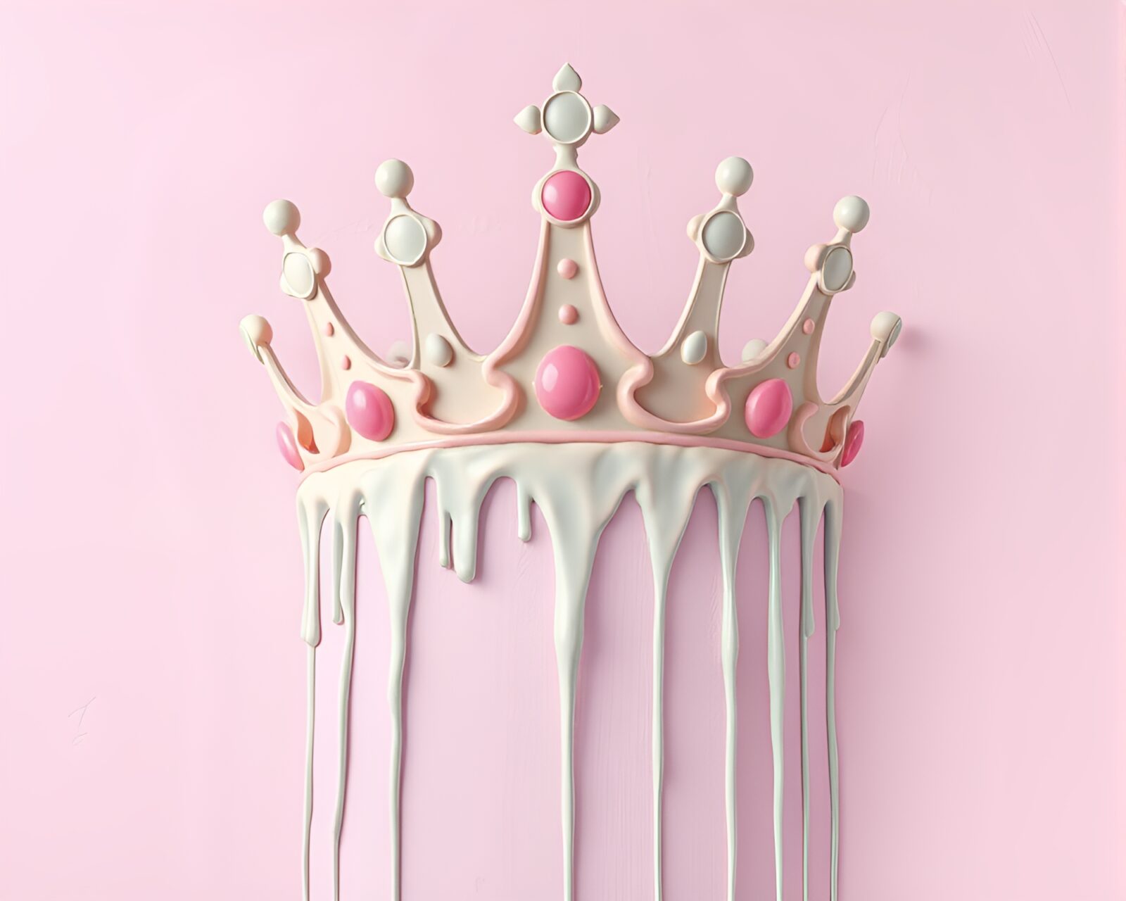 Scan lines with crown theme and dripped paint style