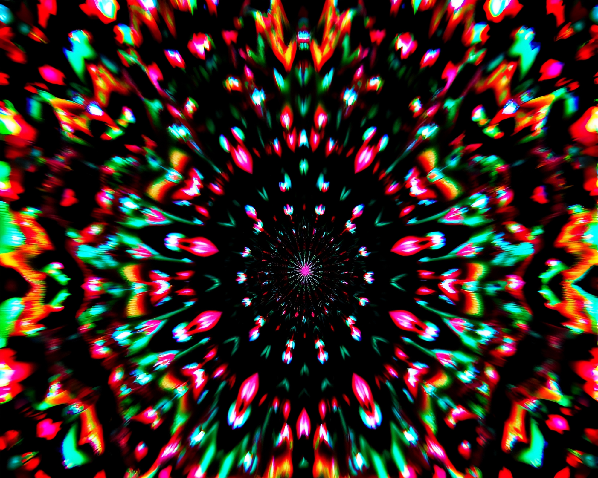 Glitchy Noir Banshee in Kaleidoscope Chaos – free AI stock image