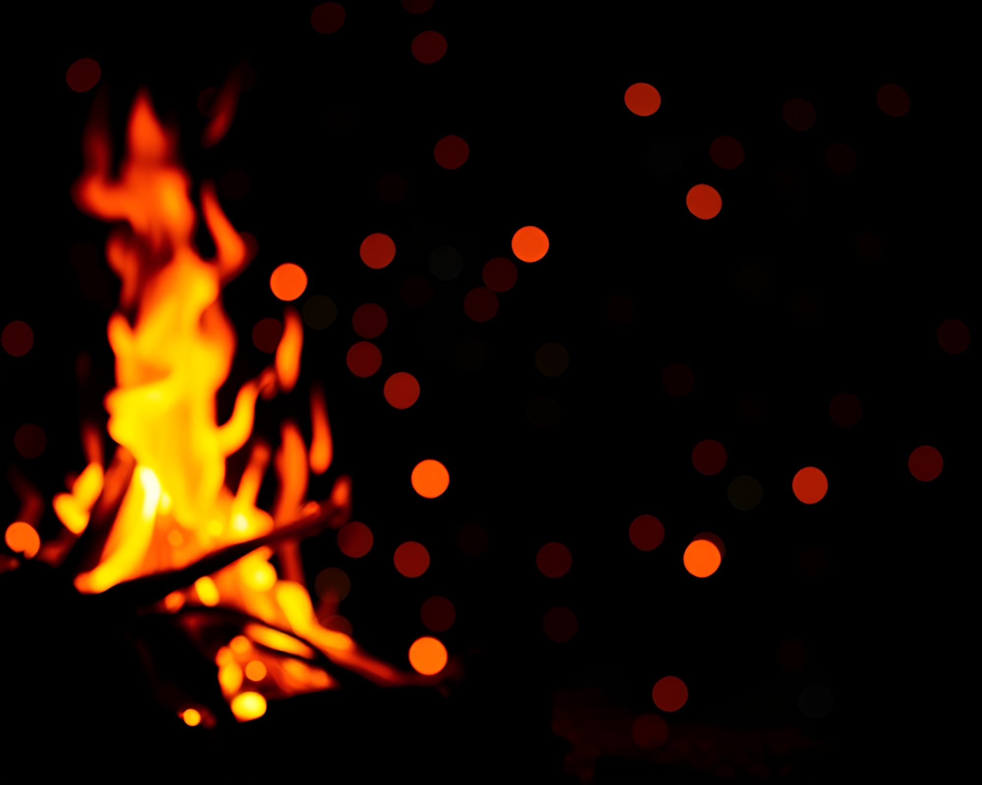 Elf by the Bonfire: High-Contrast Noir Pointillist Art – free AI stock image