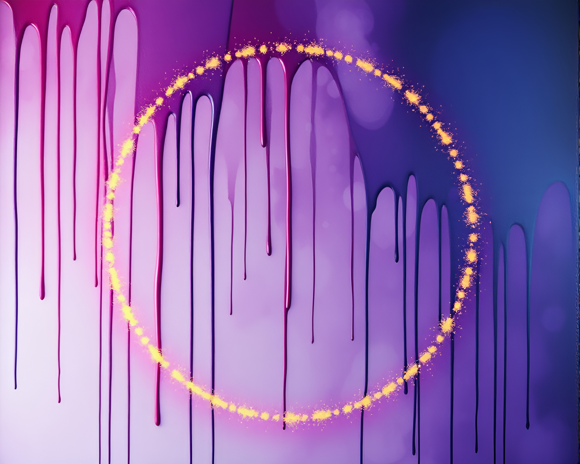 Magical Paint Drips and Stipple Shading Artwork – free AI stock image