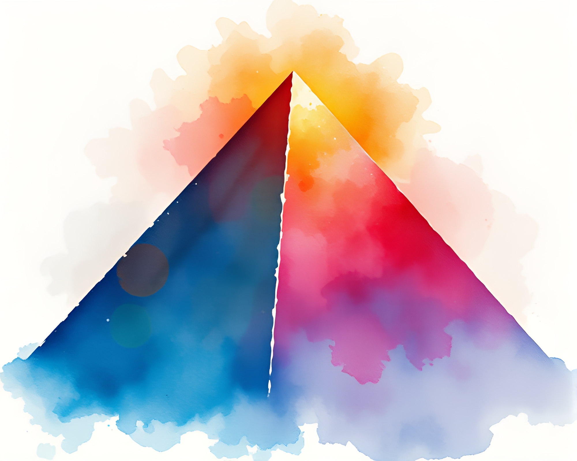 Mystical Pyramid Rising from Ethereal Waters – free AI stock image