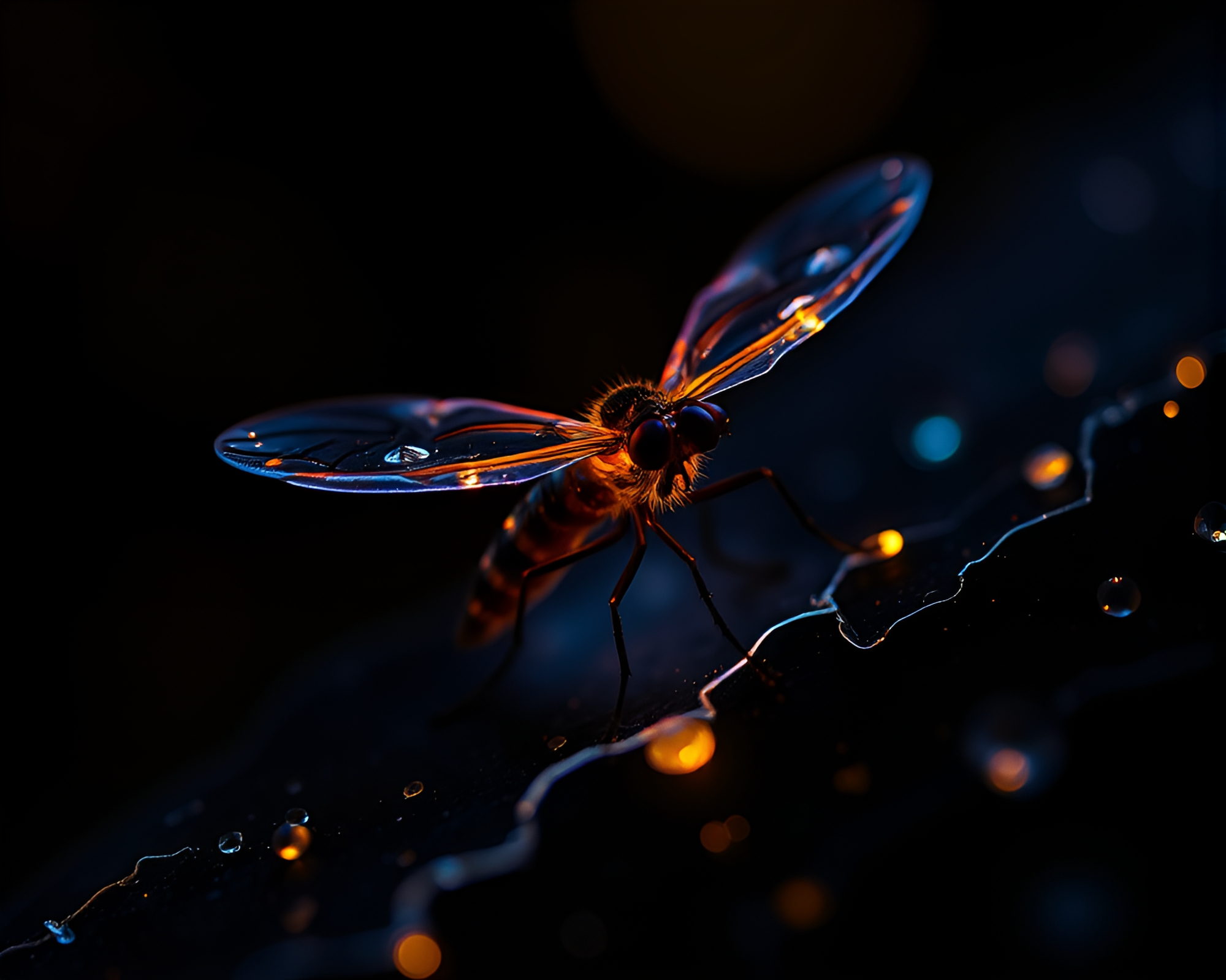Parallel Universe Encased by Paper Tears and Firefly Light – free AI stock image