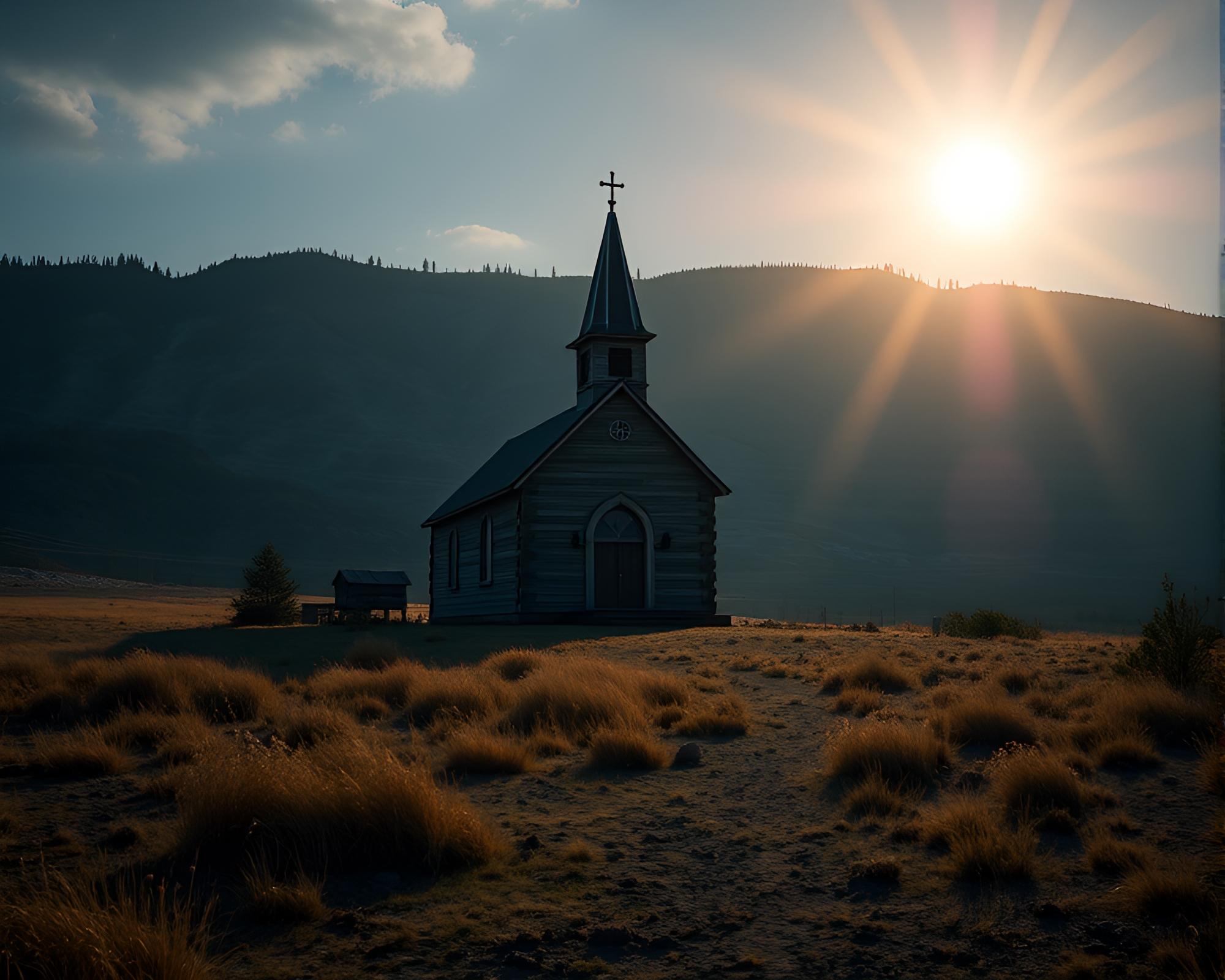 Mystical Geyser Field Illuminated by Sun’s Glare – free AI stock image