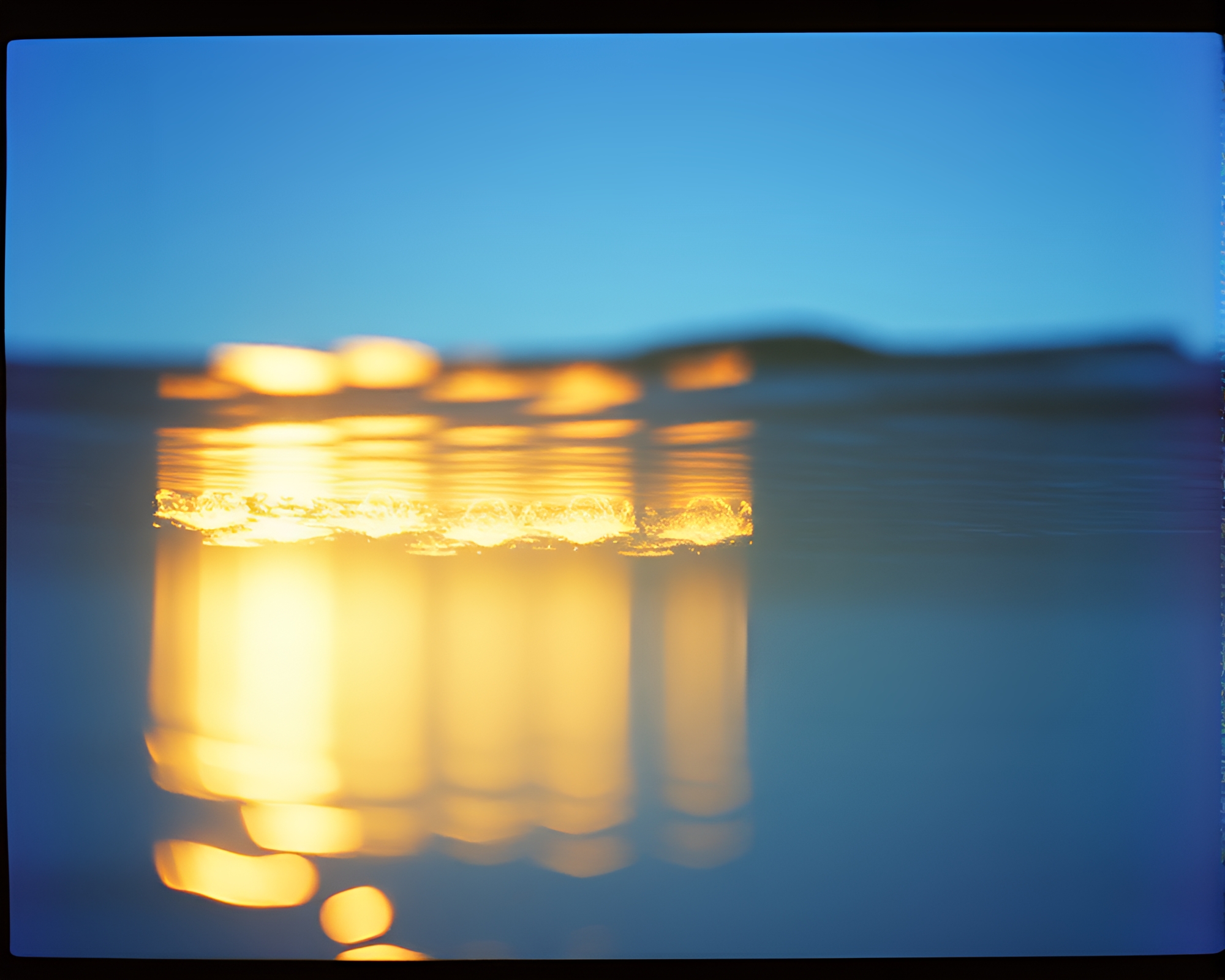 Baguette in Water: Double Exposure Grainy Film Photography – free AI stock image