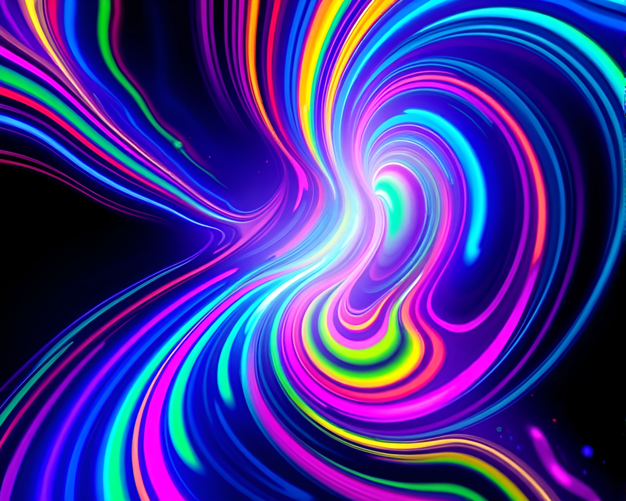 8-Bit Rainbow Psychedelic Swirl Fantasy – free AI stock image