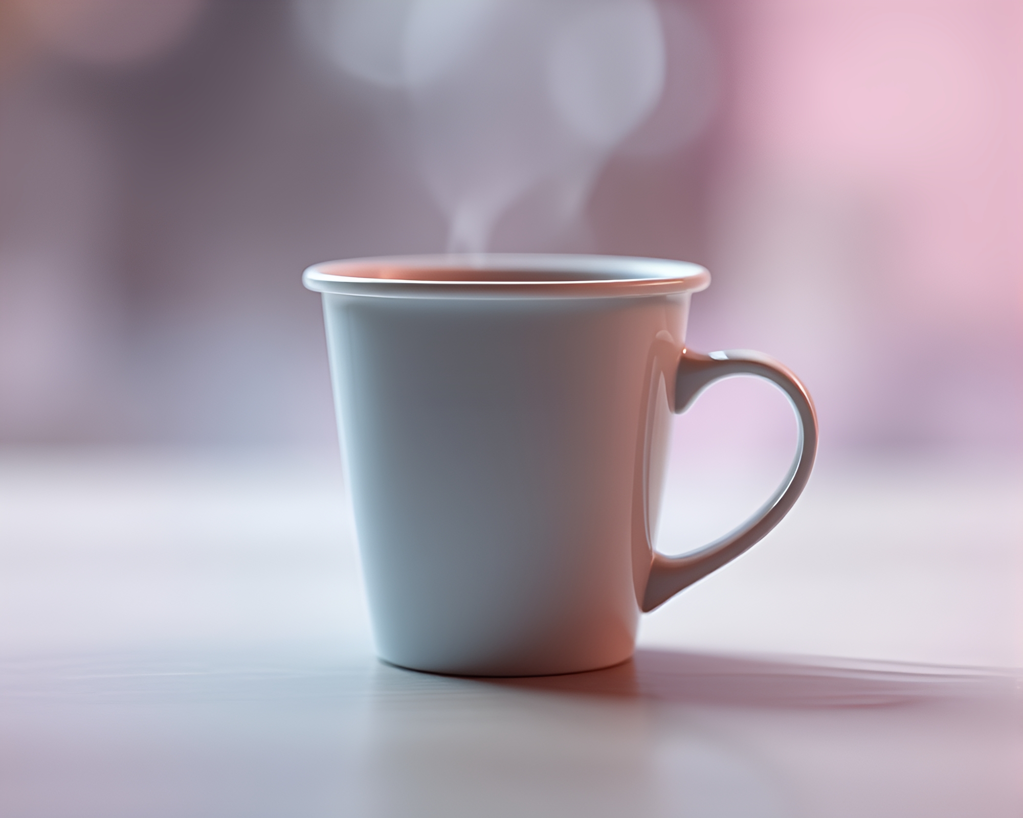 Coffee Cup in Soft Pastel Wireframe Bliss – free AI stock image